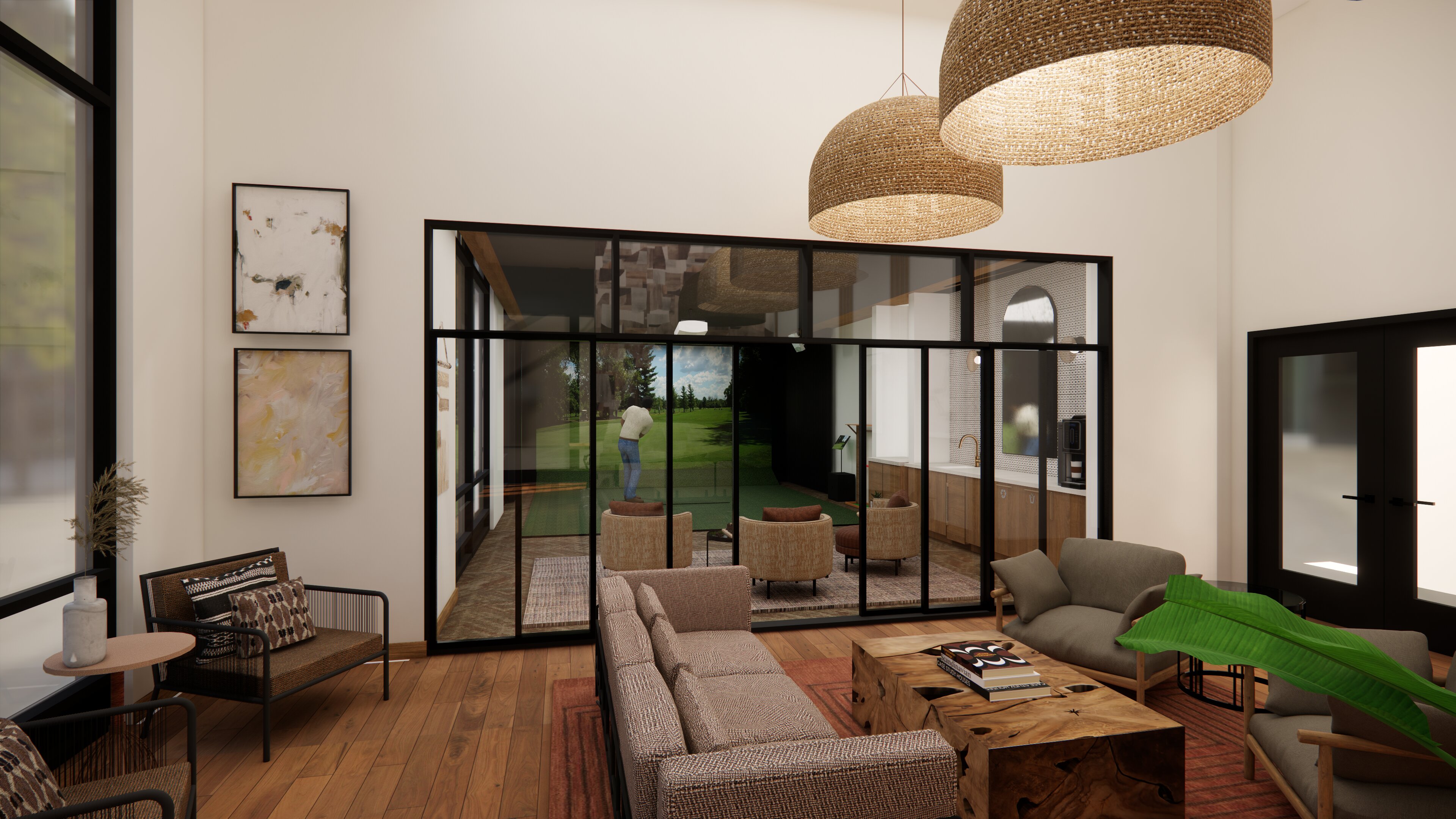 multi sport golf simulator room modera higley commons apartment homes for rent in gilbert az