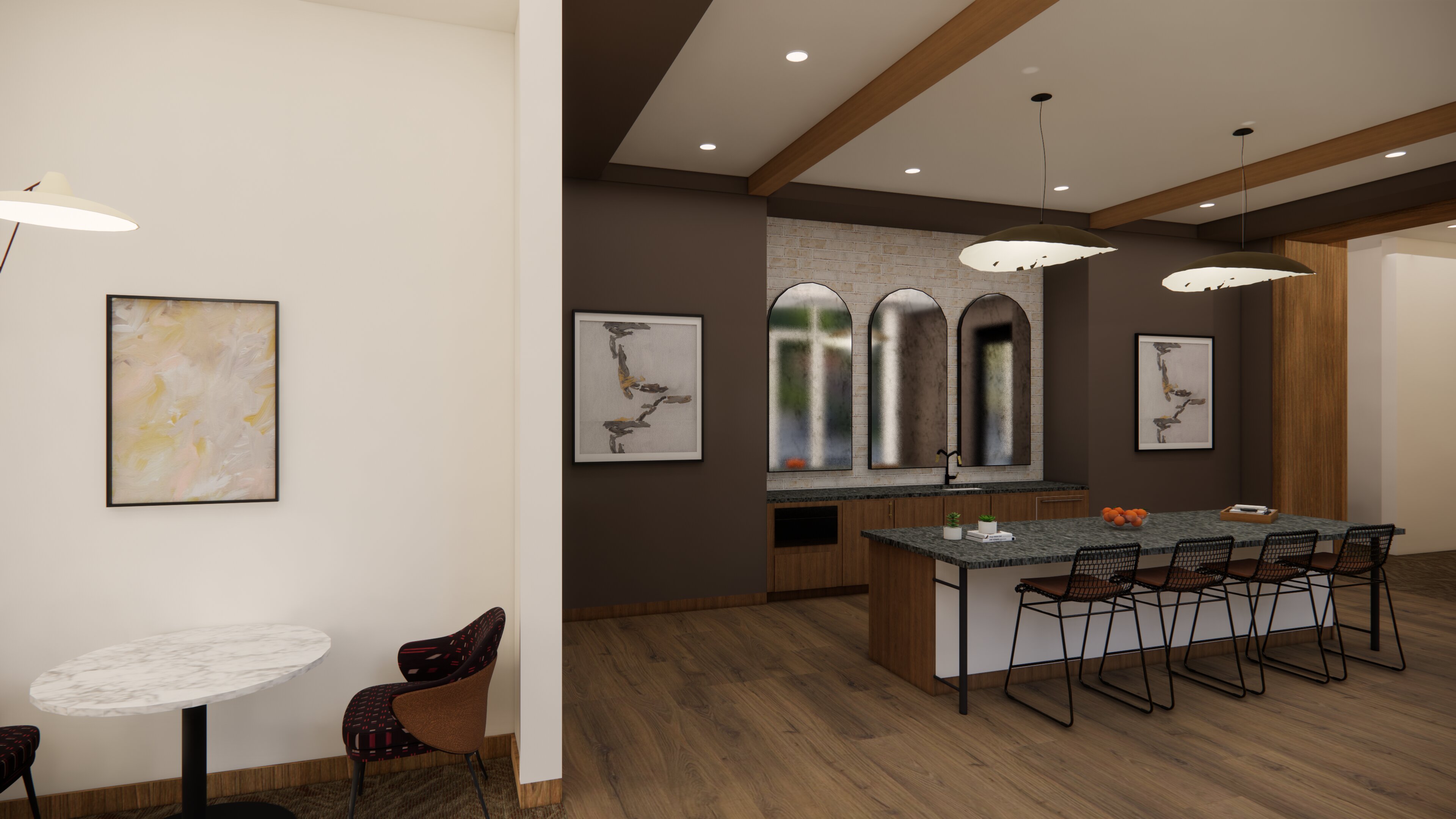 coworking area and private conference rooms modera higley commons apartment homes for rent in gilbert az