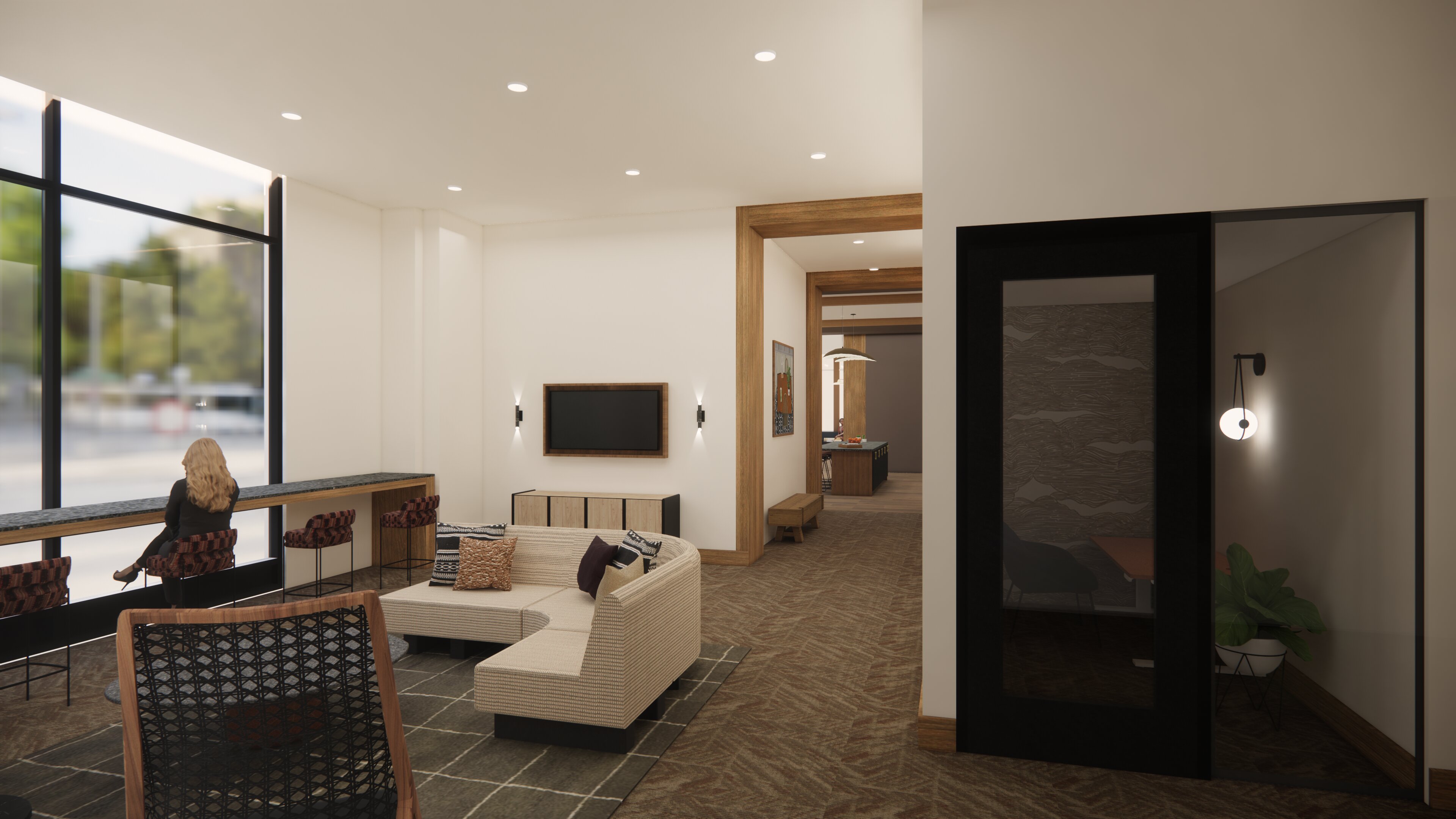 coworking area and private conference rooms modera higley commons apartment homes for rent in gilbert az