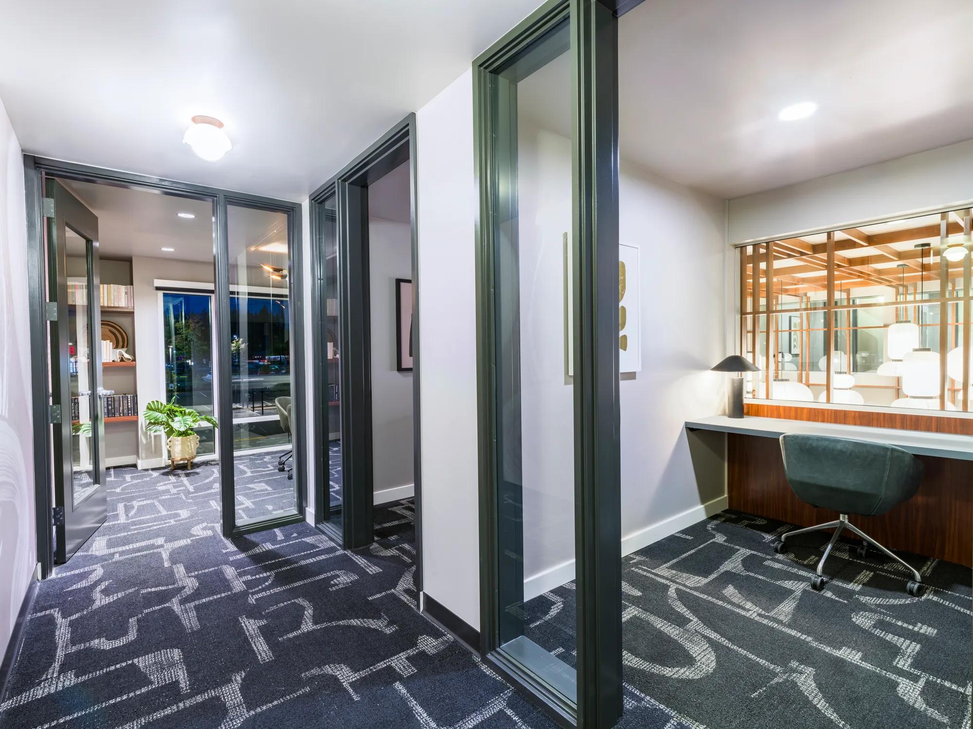 private workstations at modera raleigh hills apartment homes for rent in beaverton or