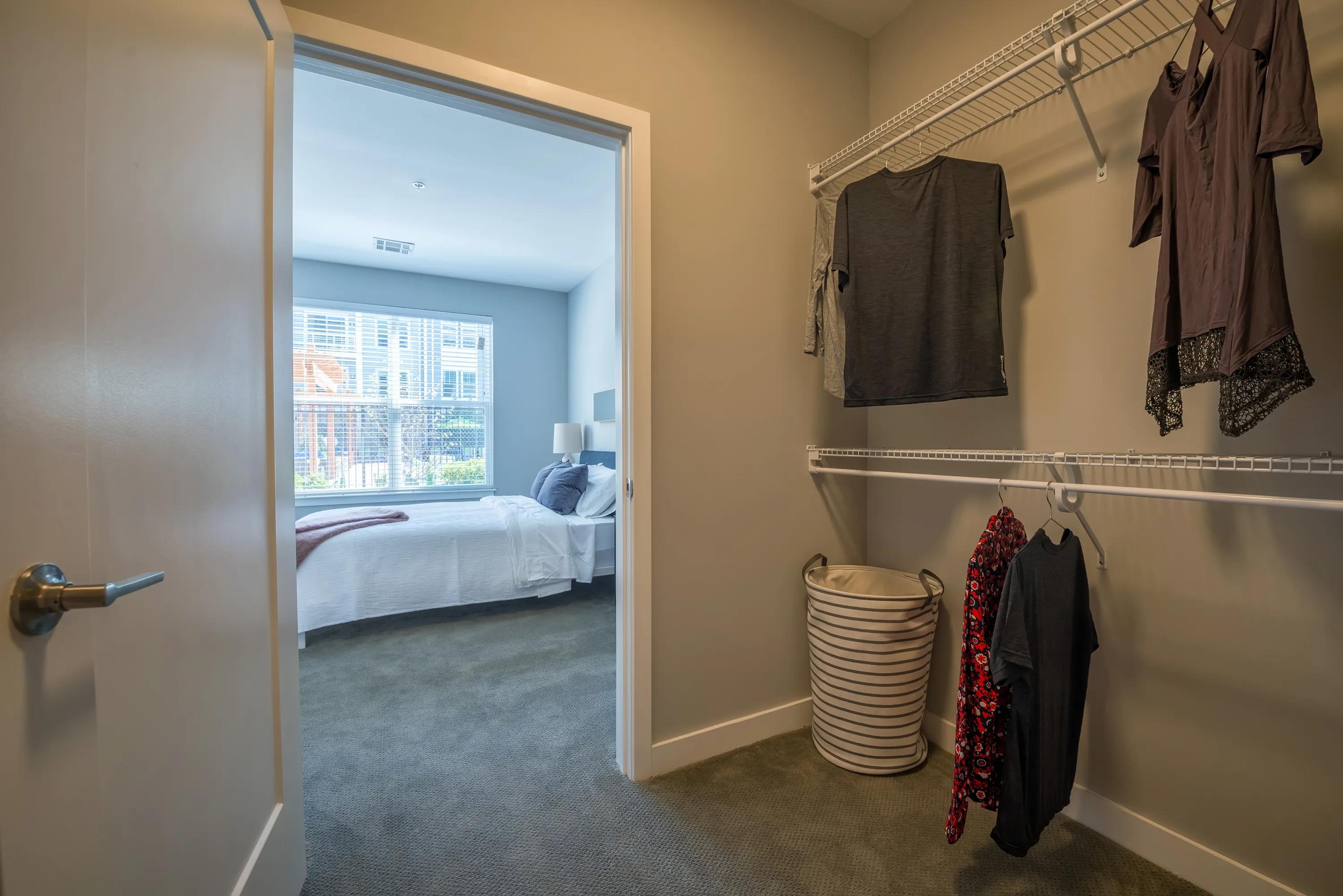 Expansive closets for added storage