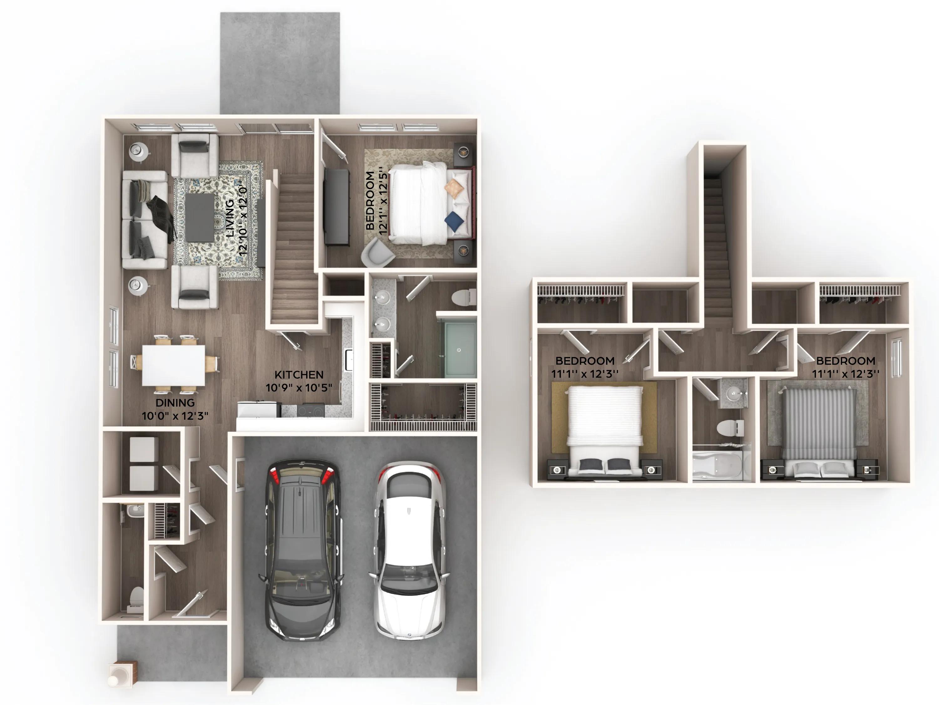 Three Bed Two and a half Bath in Durham | 1400 sqare feet