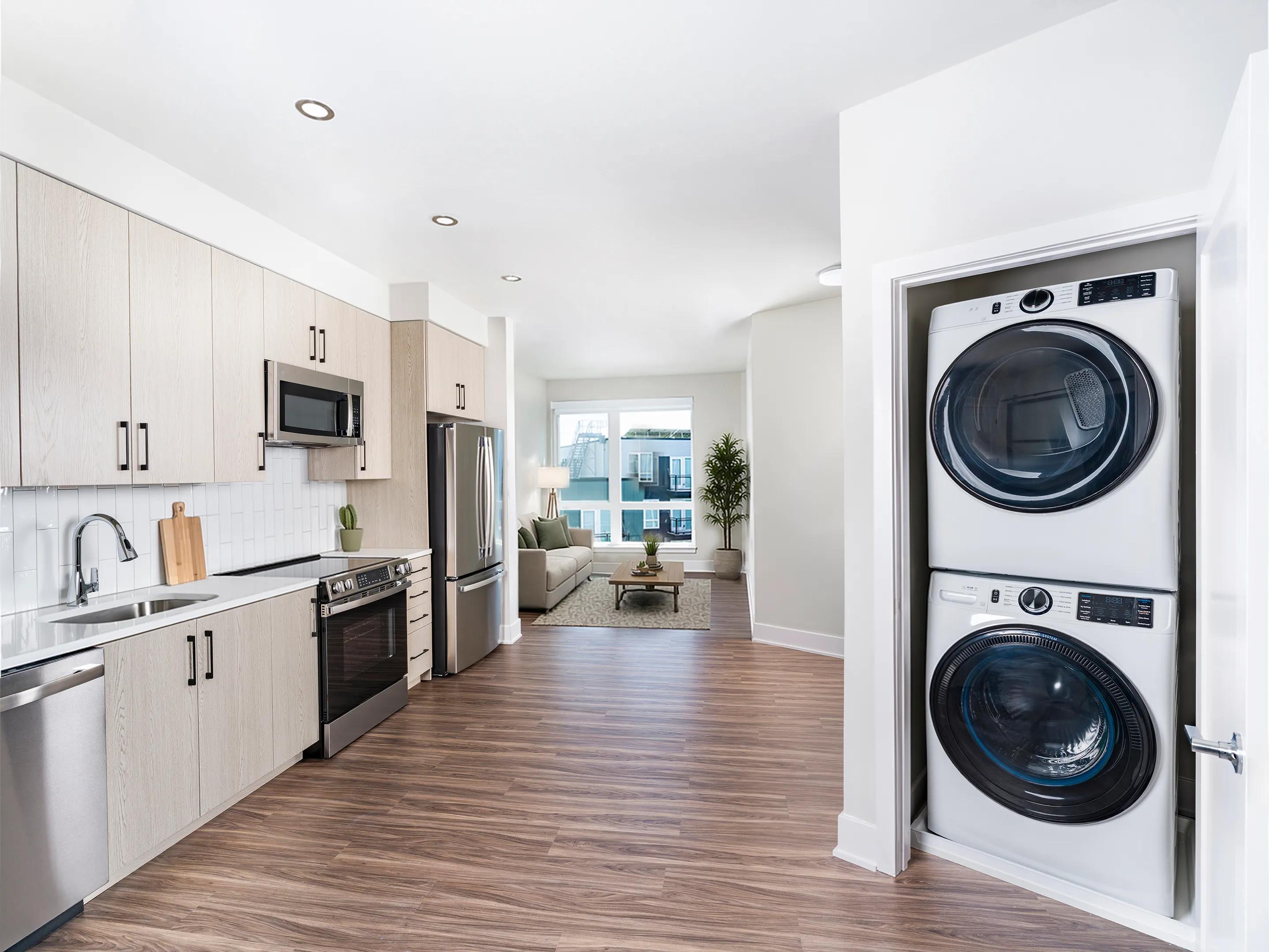 stackable washer and dryer modera h street apartment homes washington dc