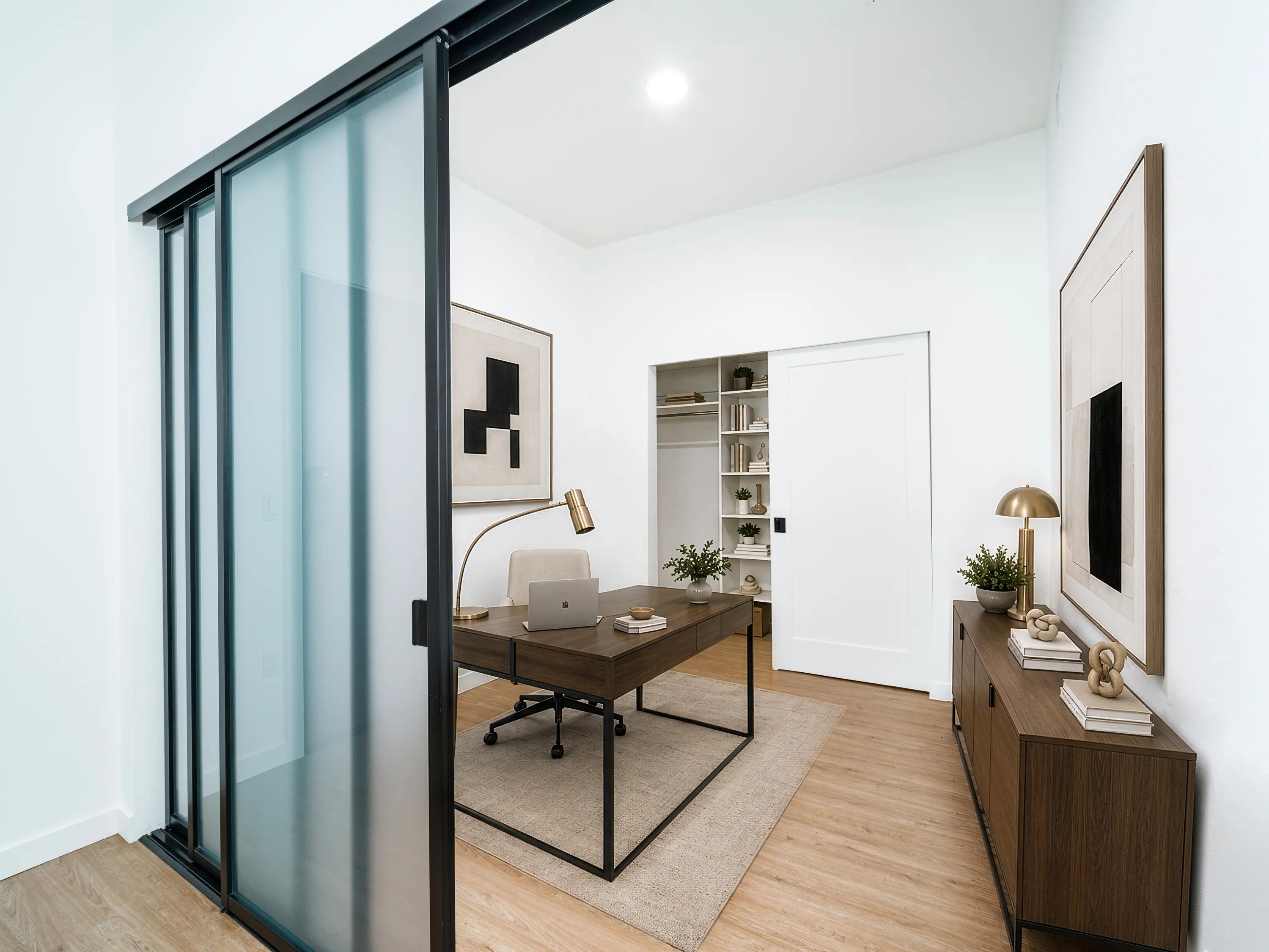 modera bridle trails den layout virtually staged with furniture