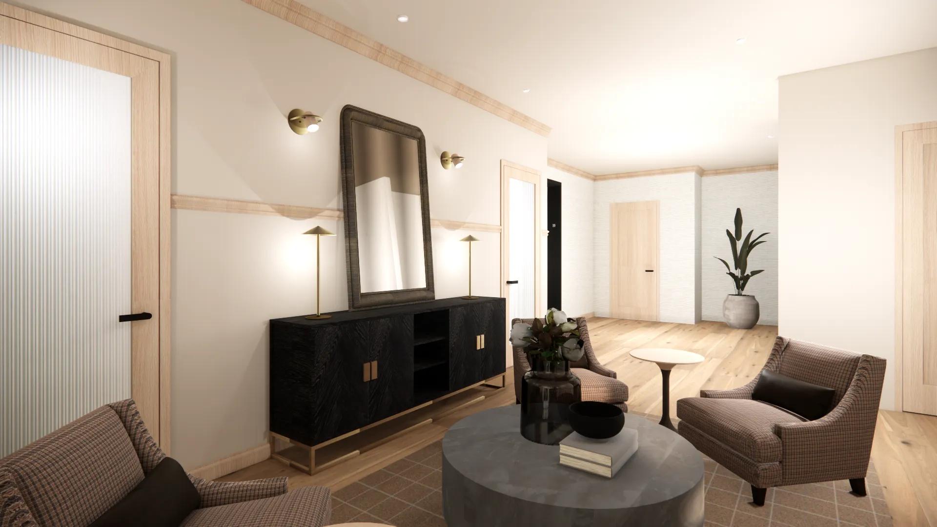 resident lounge with modern furniture at modera university park apartment homes for rent in denver co