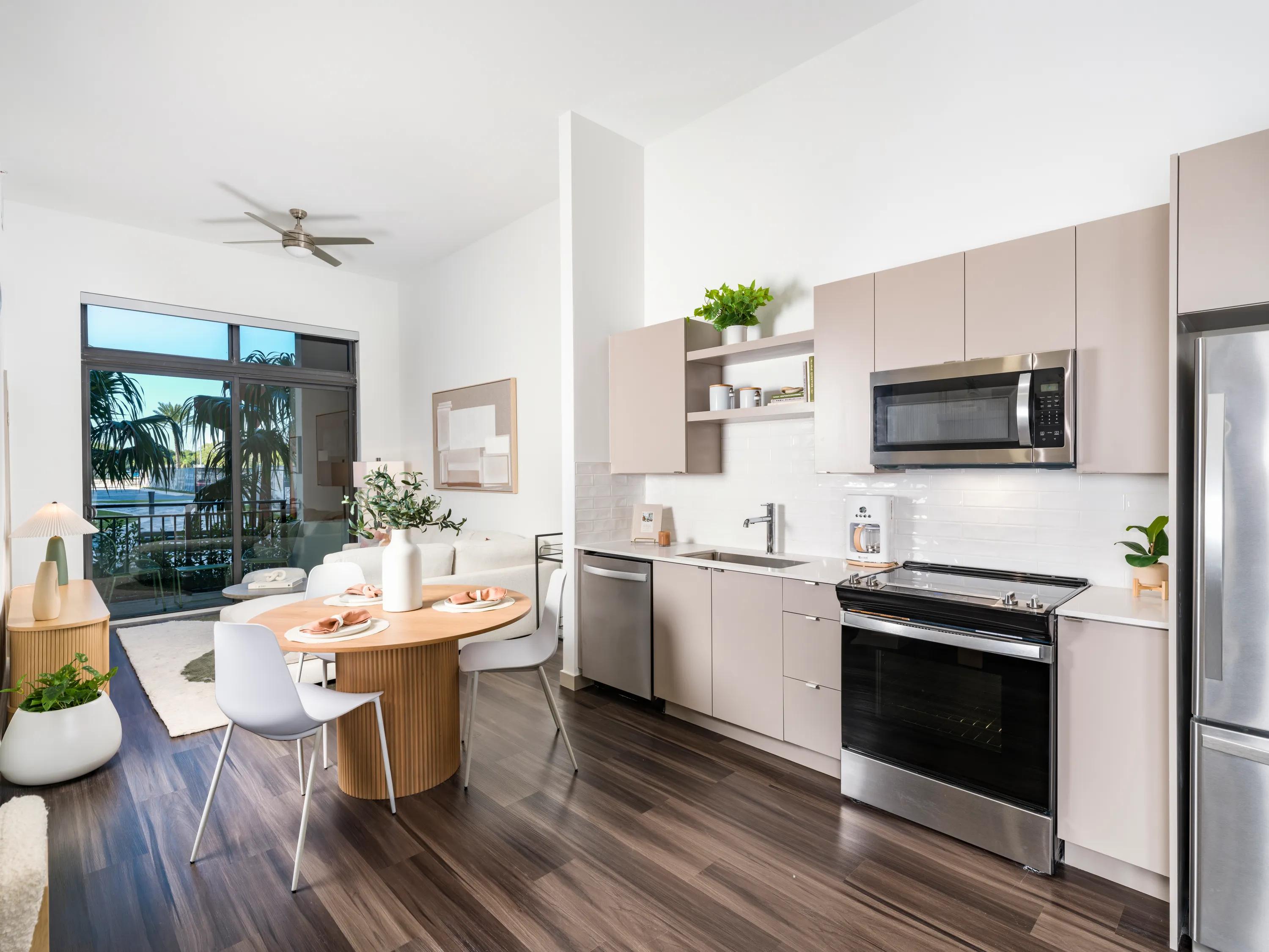 spacious kitchen area modera academical village apartment homes for rent in davie fl