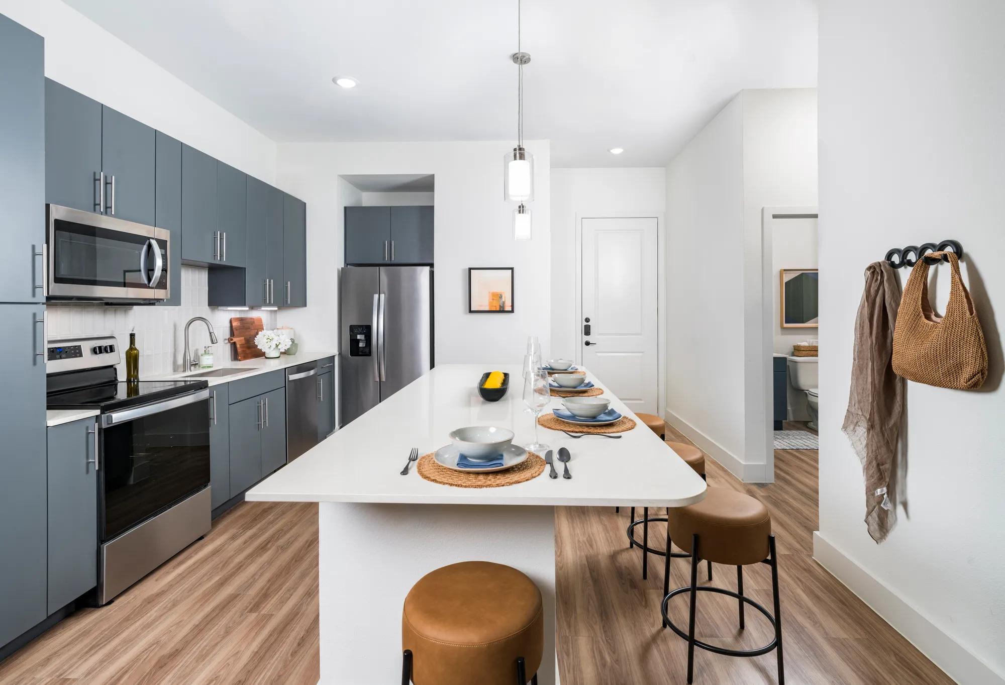 stylish kitchen finishes and custom backsplash