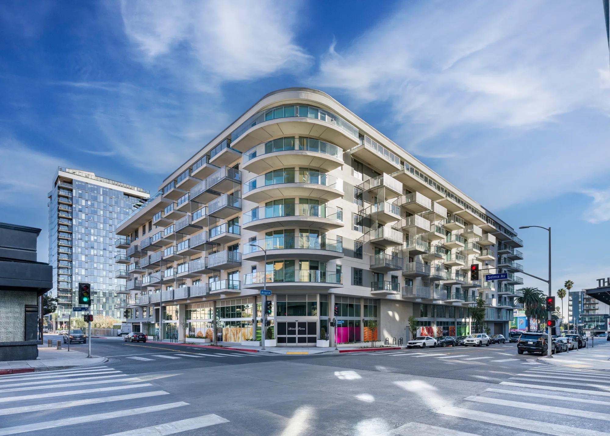 streetview of building modera argyle apartment homes for rent in los angeles ca