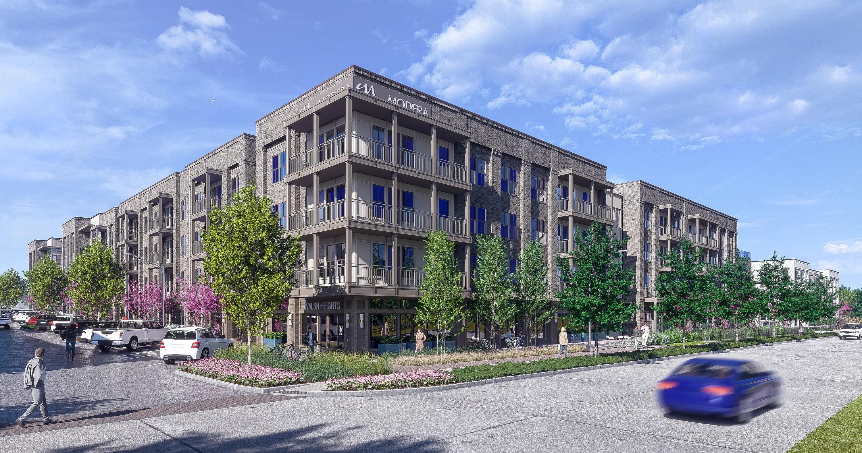 exterior rendering of Modera walsh heights apartments in aledo tx near fort worth