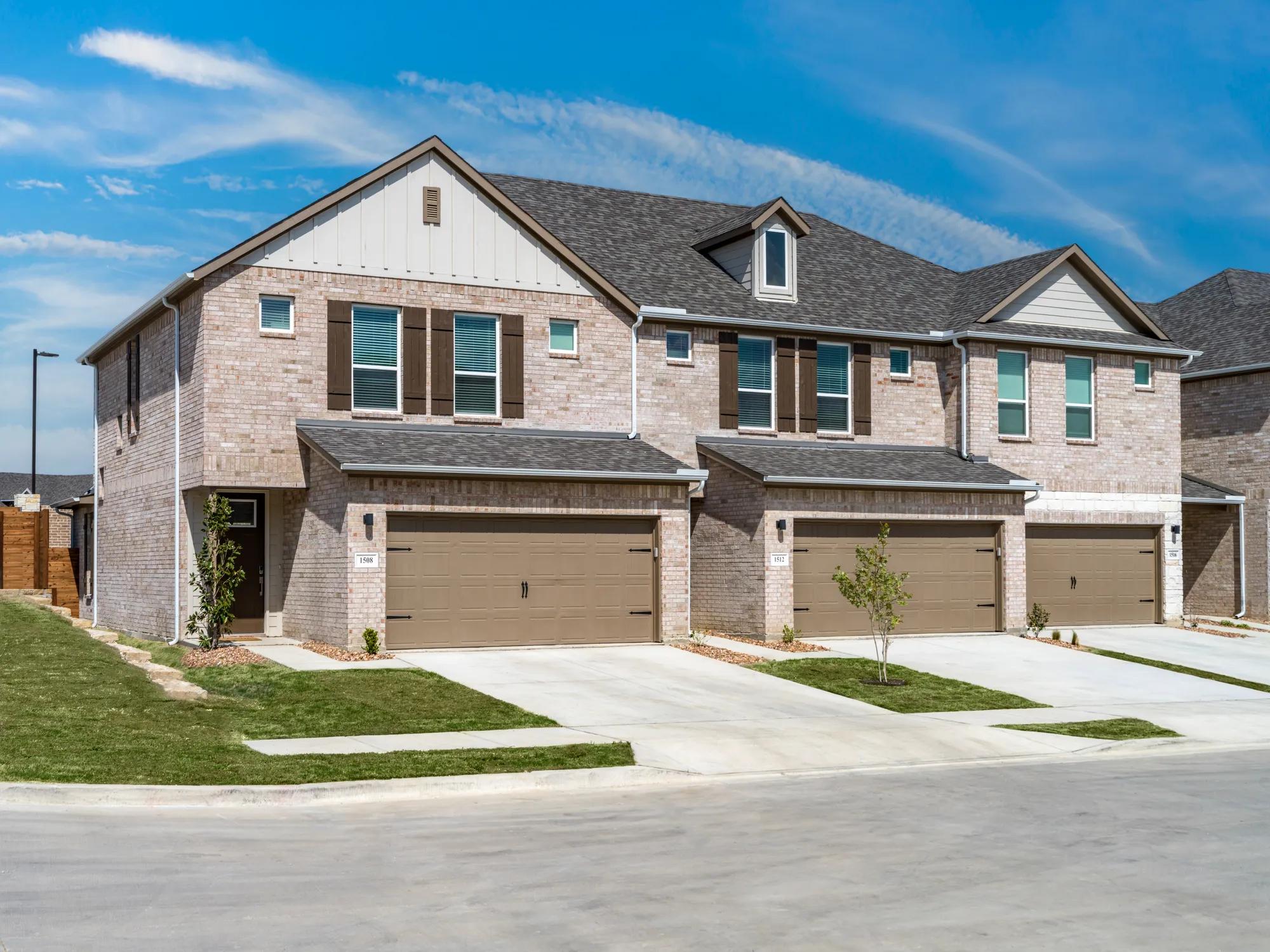 4-bedroom single family detached home street view at amavi celina single family homes for rent in texas