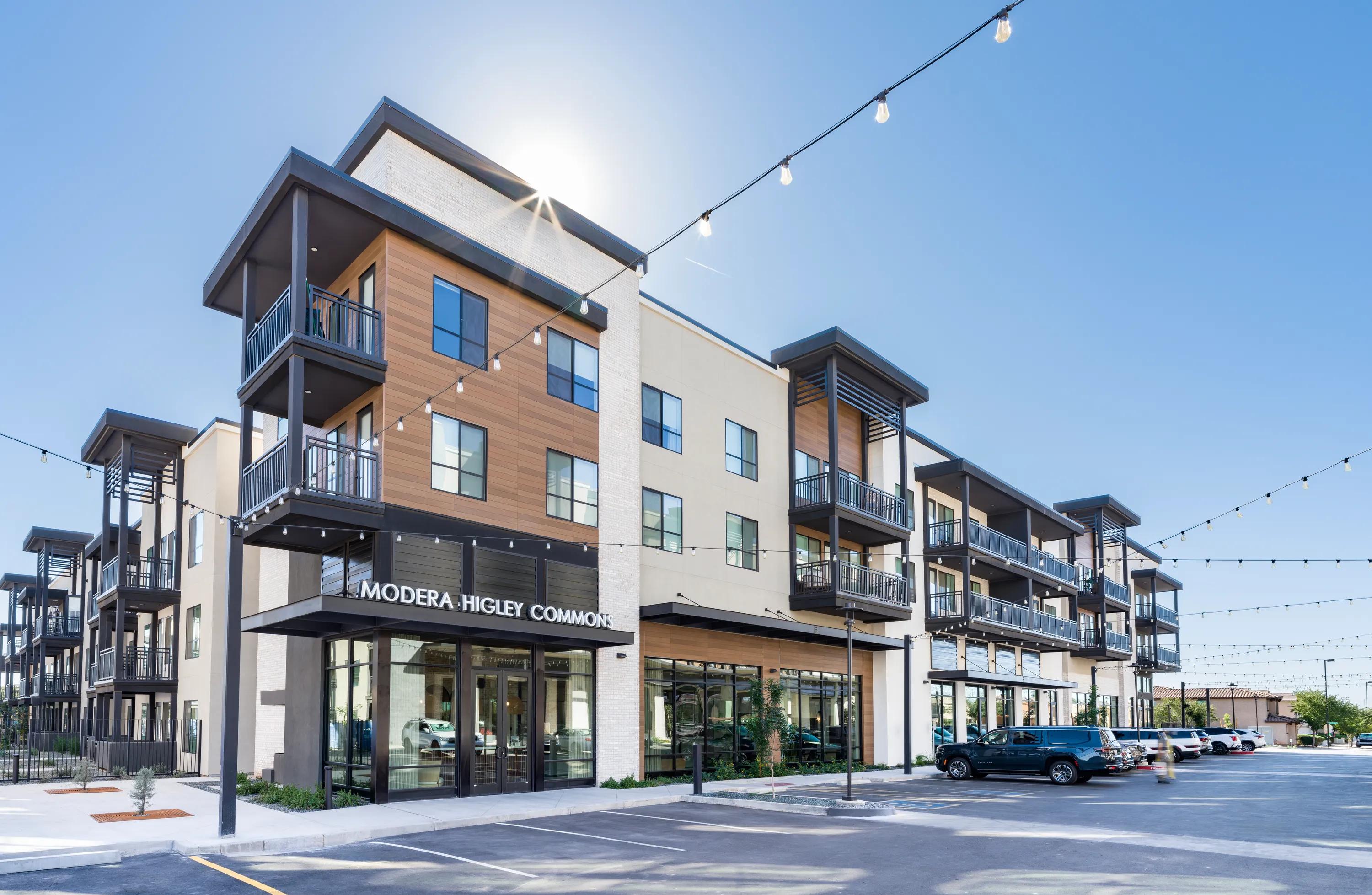 exterior apartment building during sunlight  modera higley commons apartment homes for rent in gilbert az