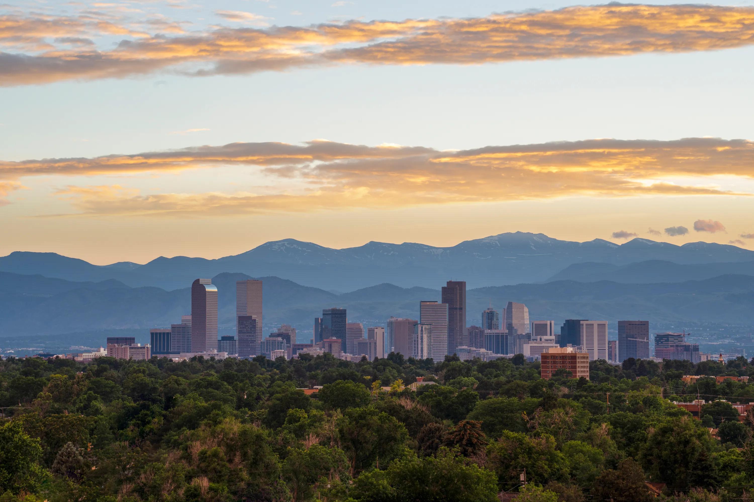 mountain and city views modera second avenue apartments in denver co