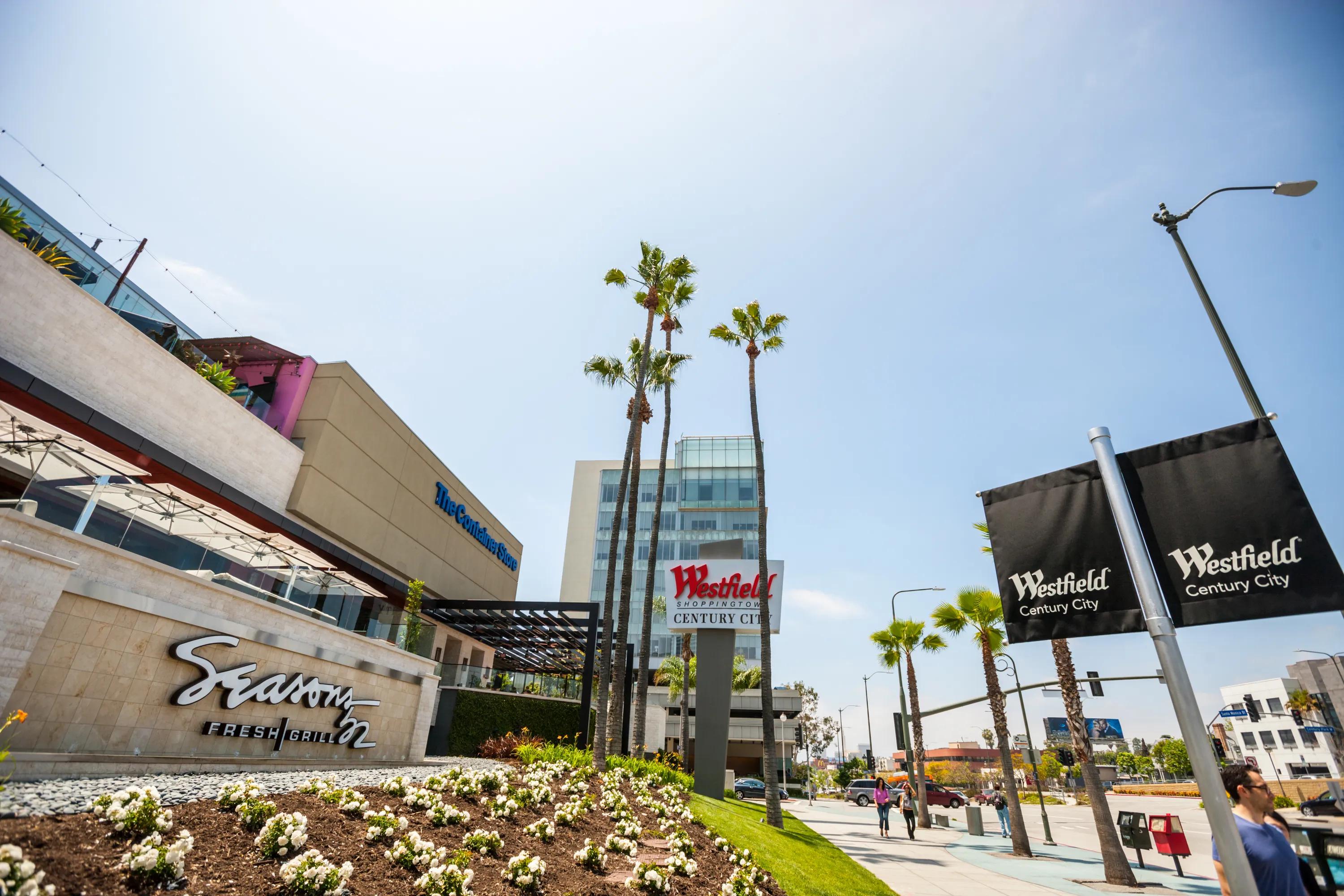 Exterior view of Westfield Century City mall near Alister Sherman Oaks apartment community in Los Angeles, California