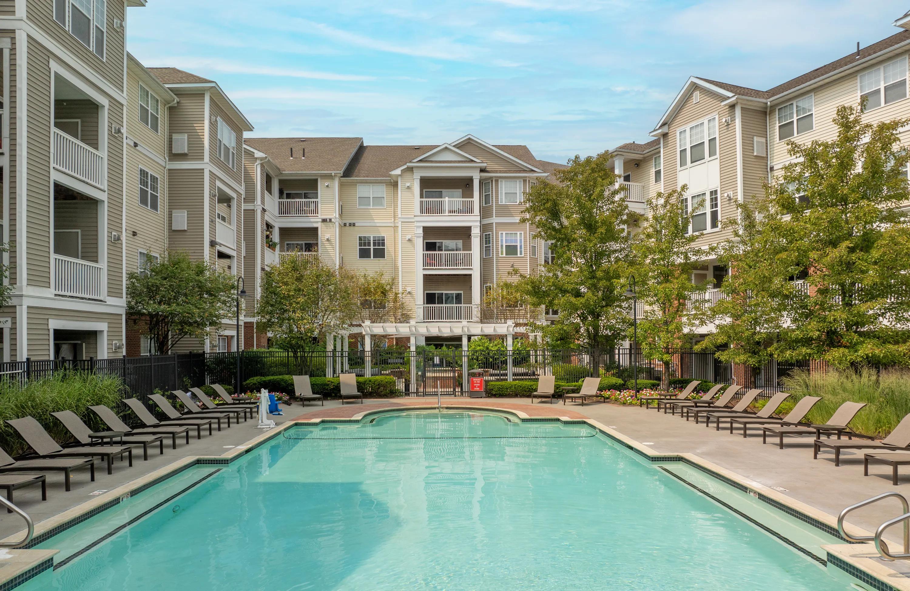 the avens at dedham station apartments in dedham ma pool
