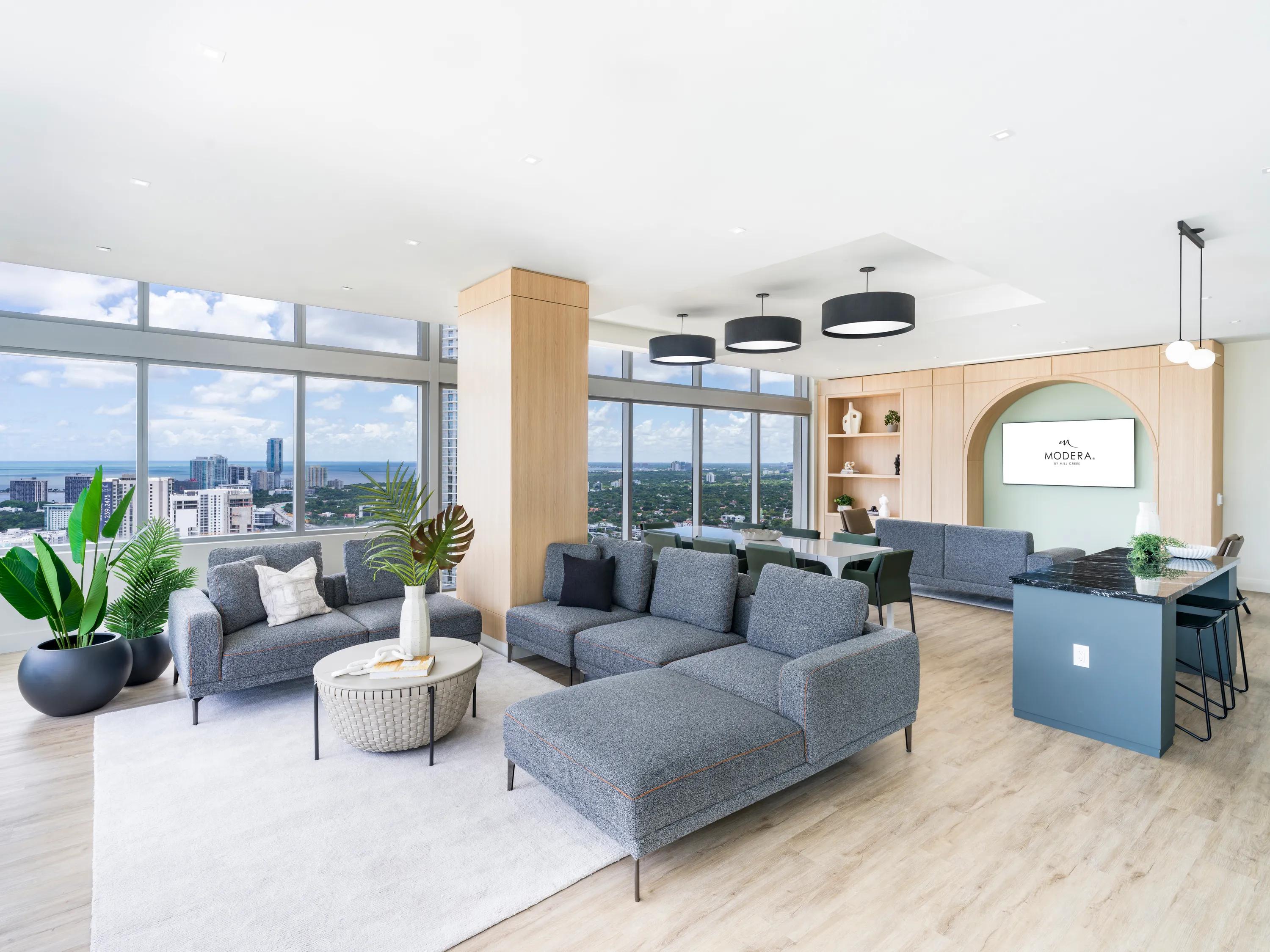 36th floor resident lounge modera riverside apartment homes for rent in miami fl