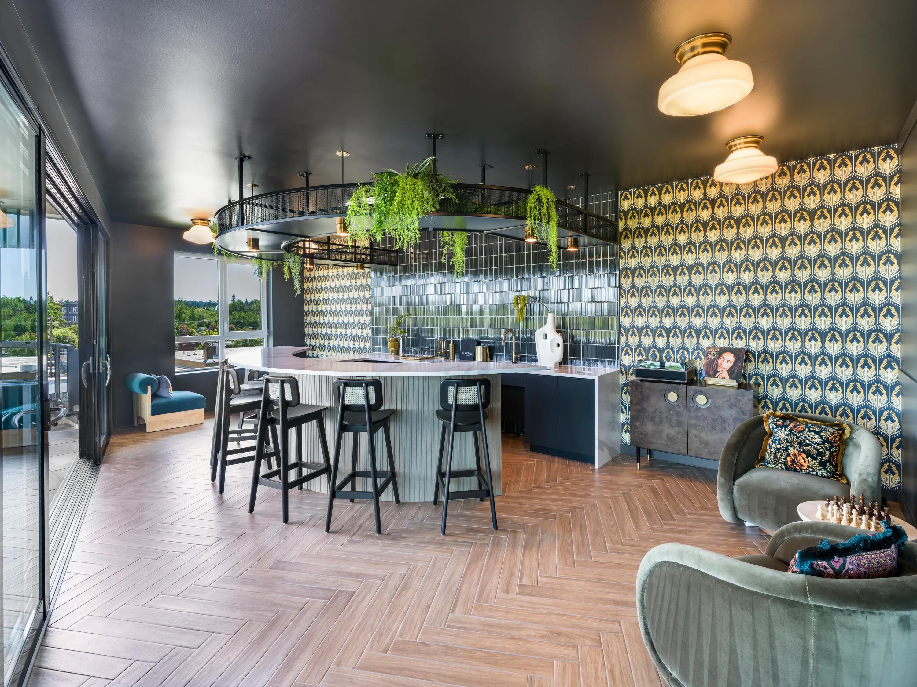 Mixology lounge at Modera Beaverton in Beaverton, OR