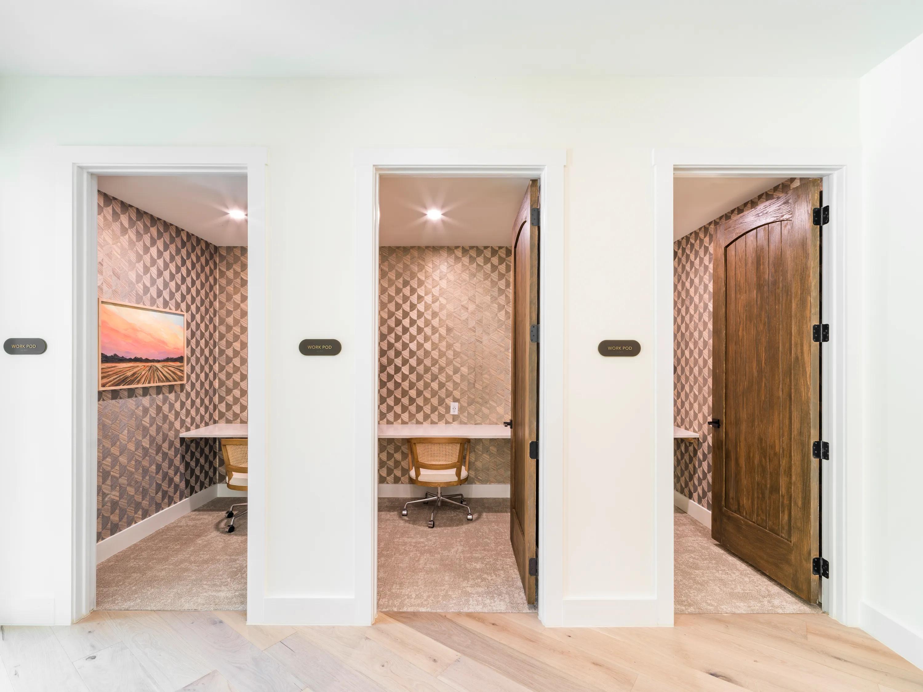 private working spaces modera trailhead apartments dallas tx