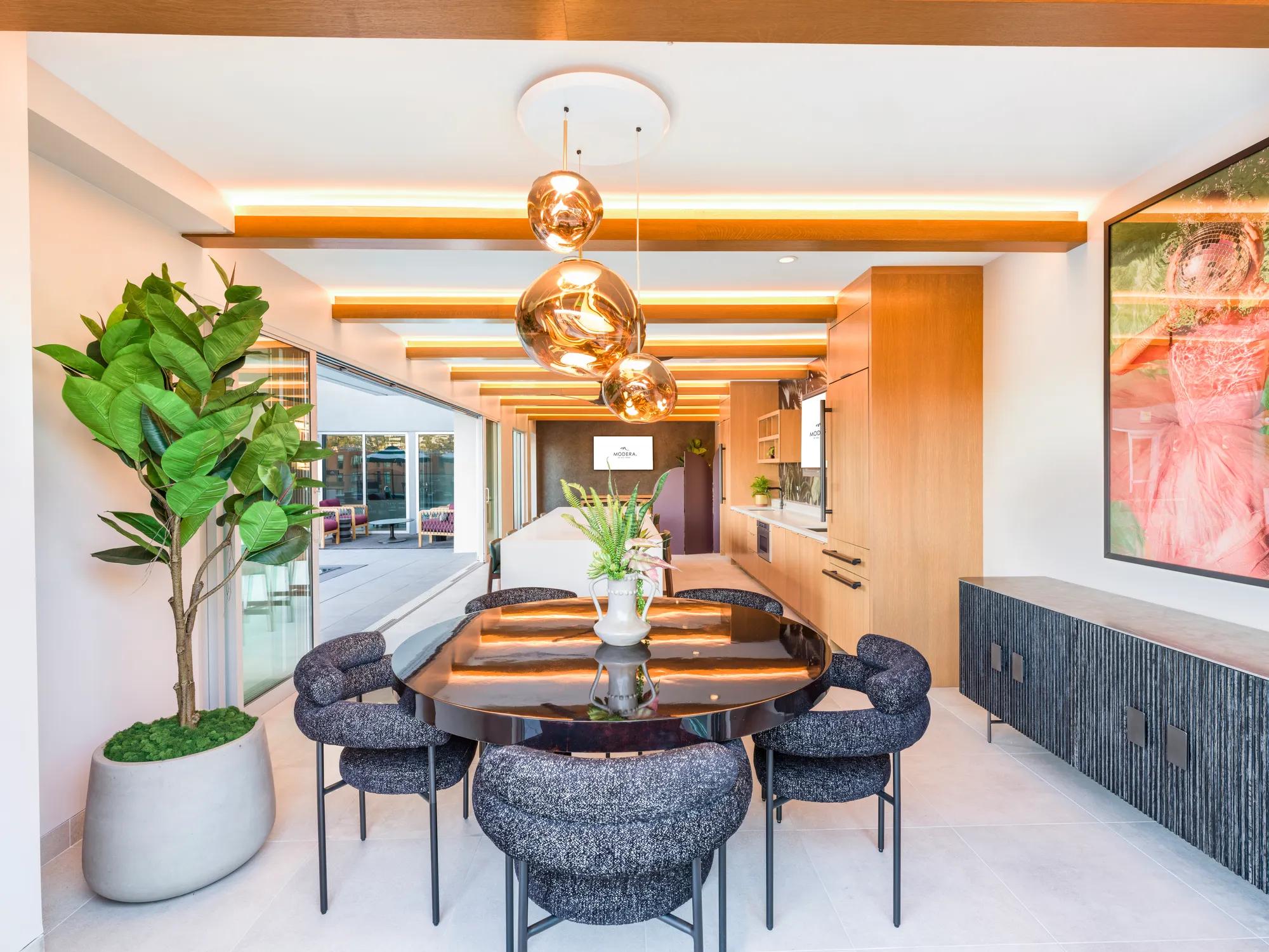 rooftop game room modera argyle apartments for rent in los angeles ca