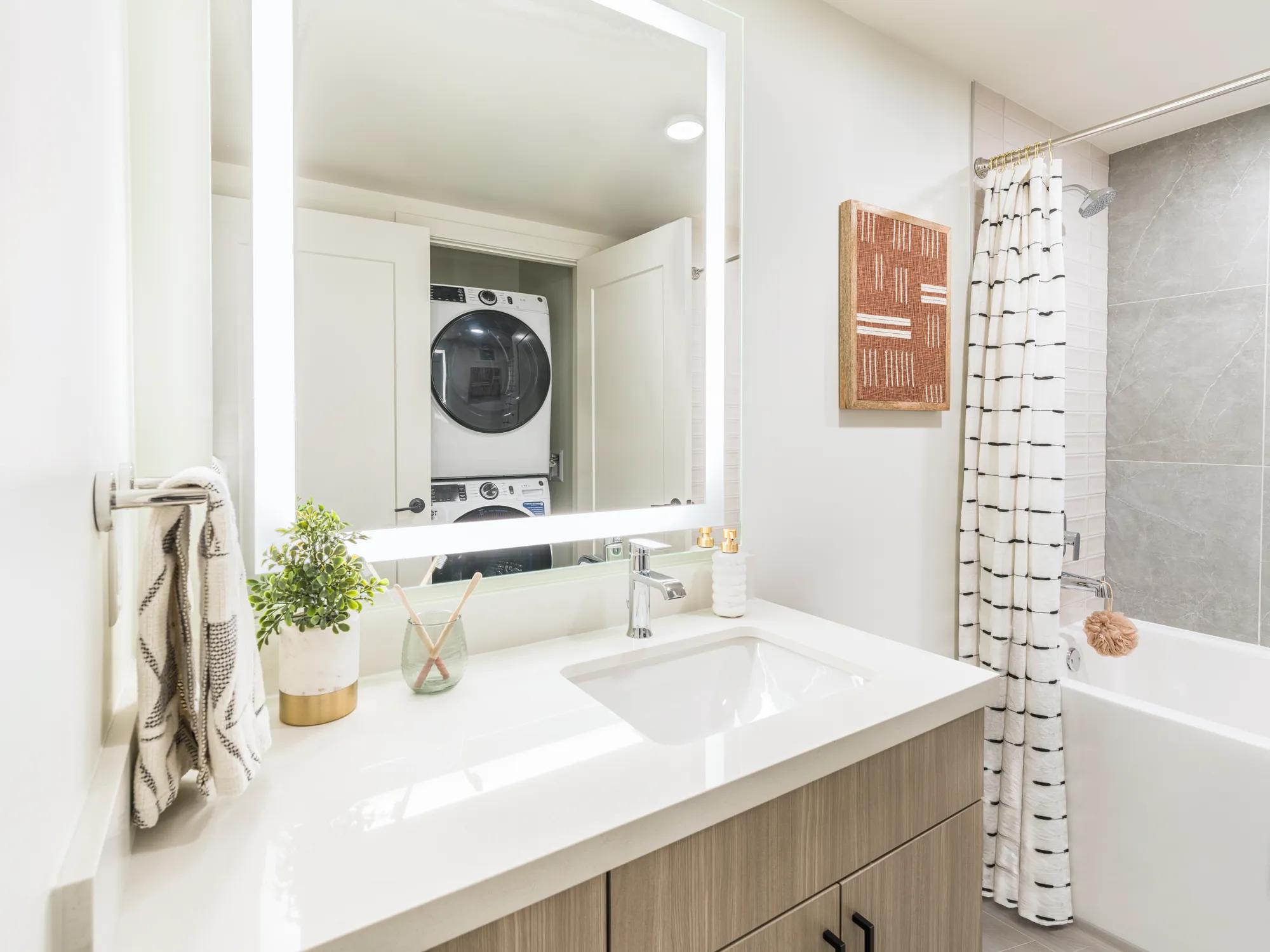 in-home full size washer and dryer