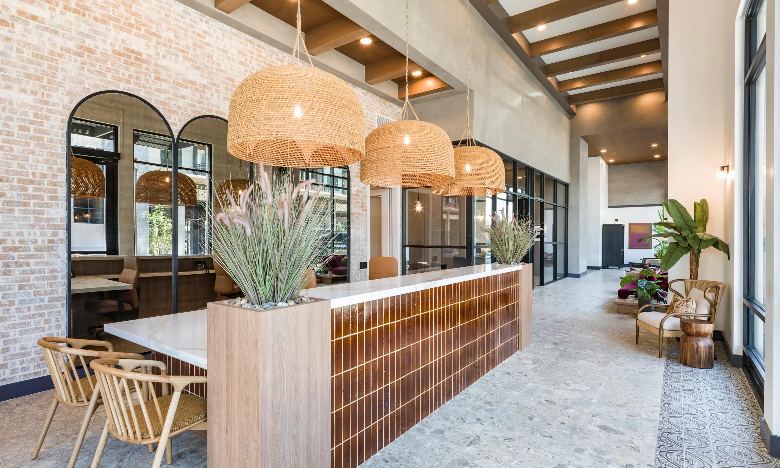 modera higley commons apartments in gilbert az amenity bar and seating and modern amenities