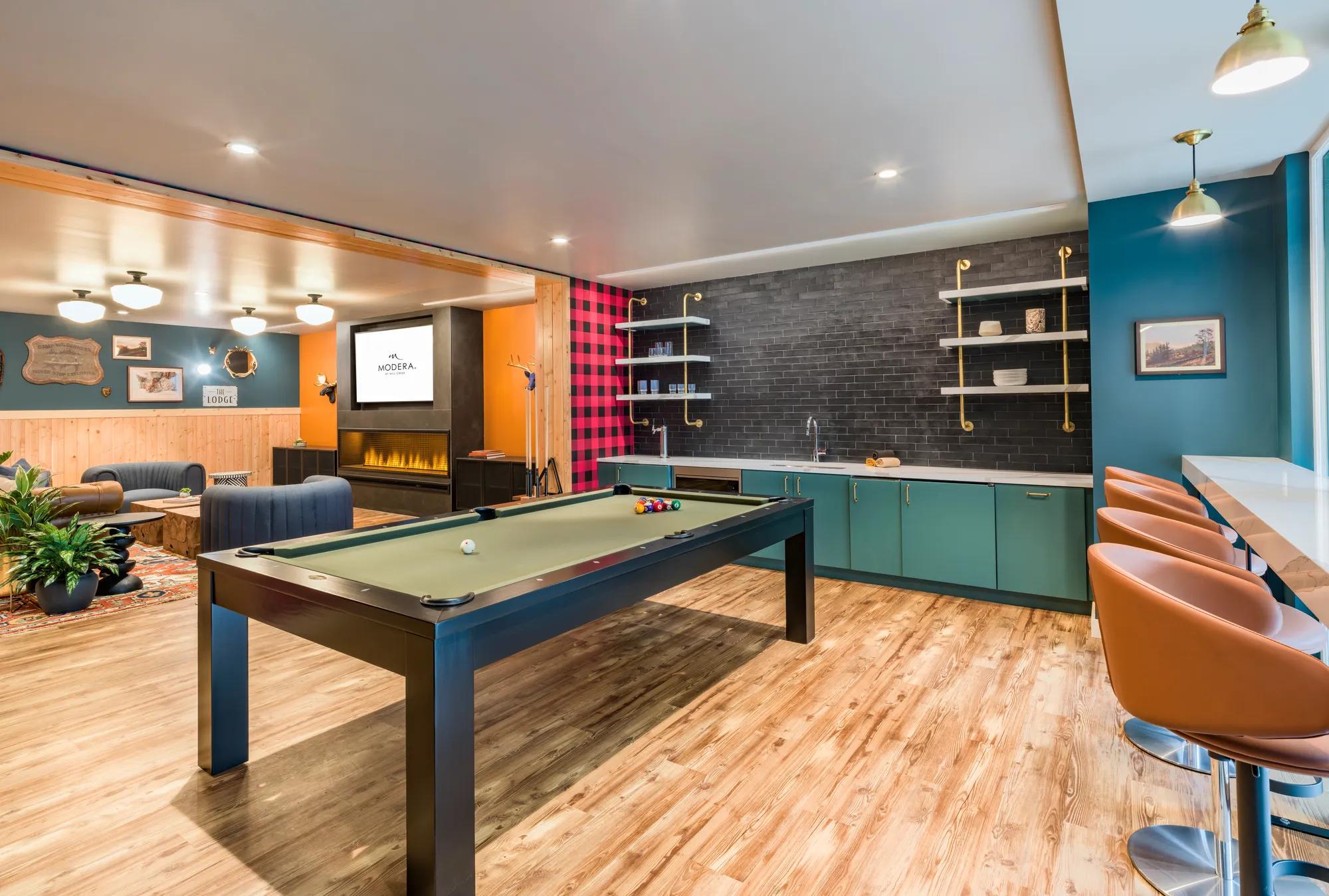 game room  modera northgate apartments seattle wa