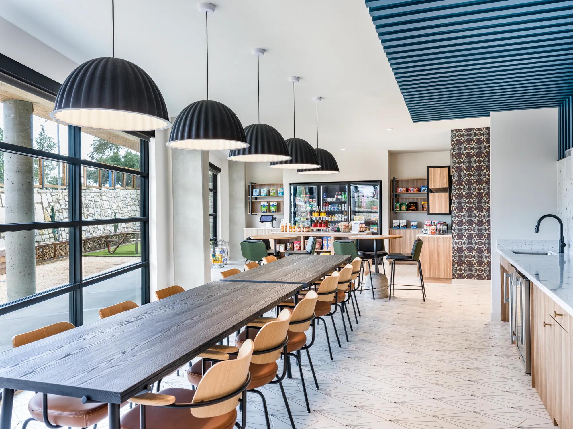 resident lounge with cafe style seating