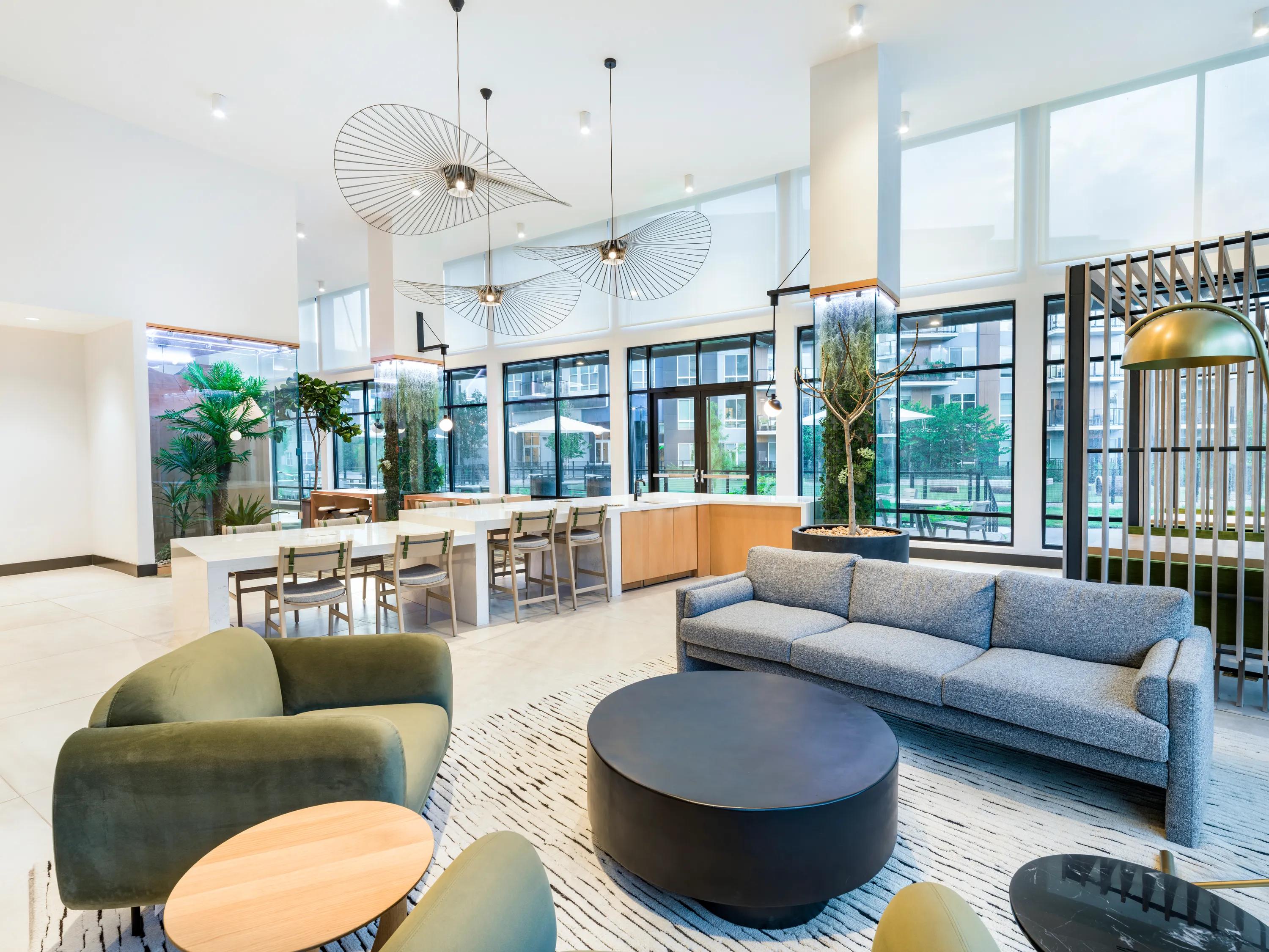 lounge with modern seating