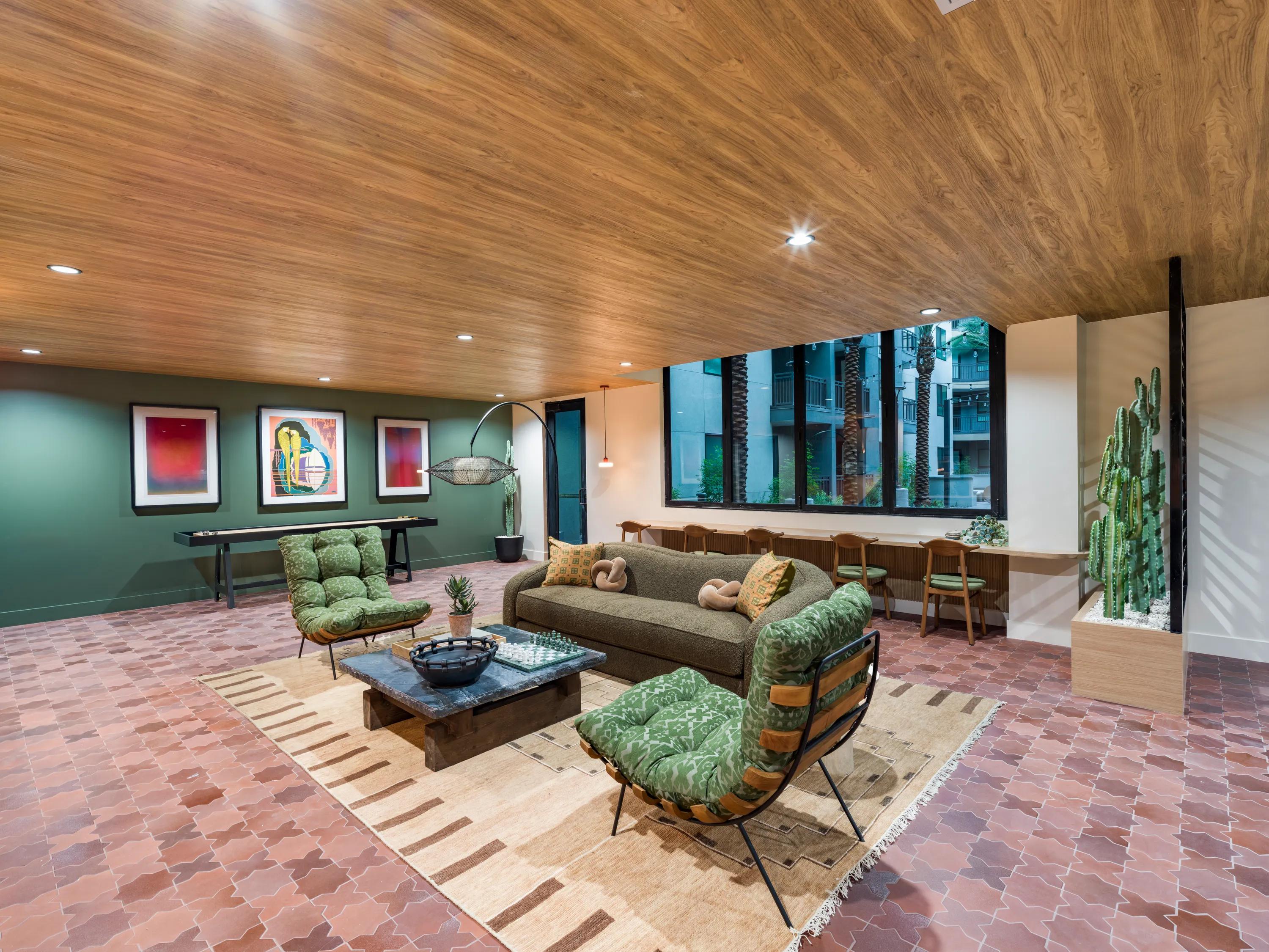 Resident retreat with curated seating modera rio salado apartments for rent in tempe az