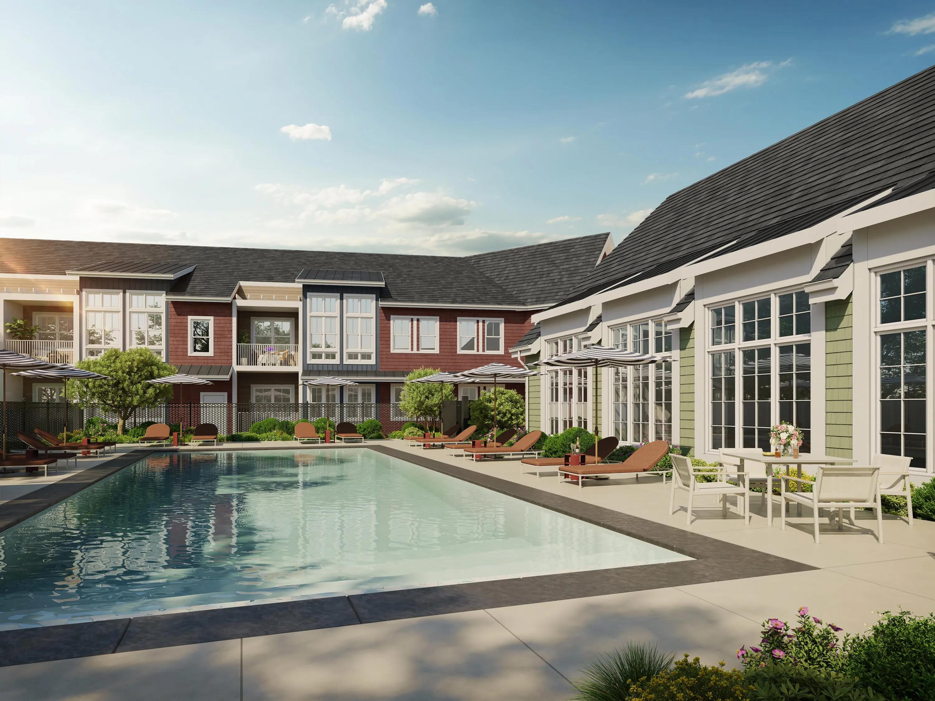 modera weston apartments in weston ma community pool