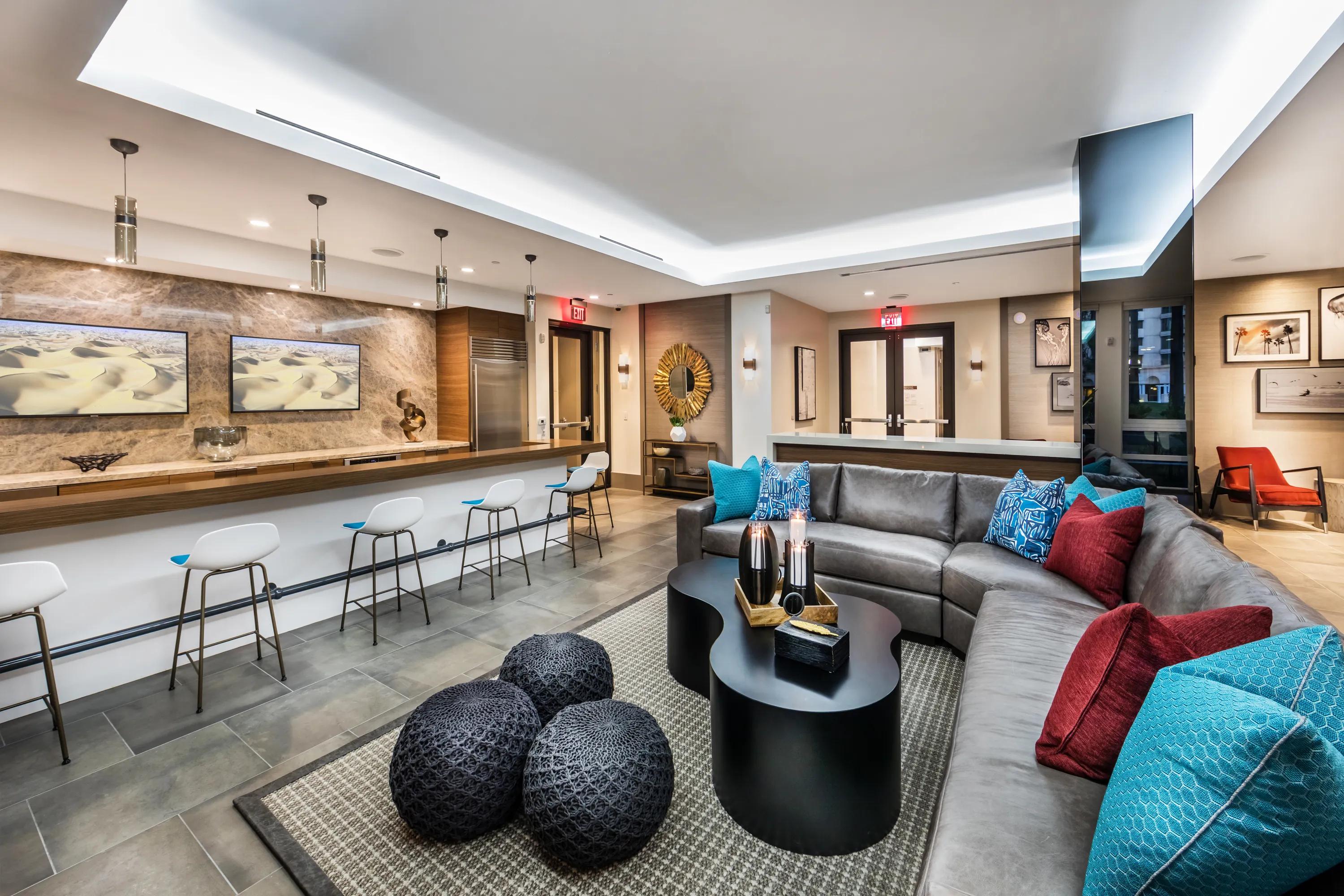 community lounge and leasing lobby 580 anton apartments for rent in costa mesa ca