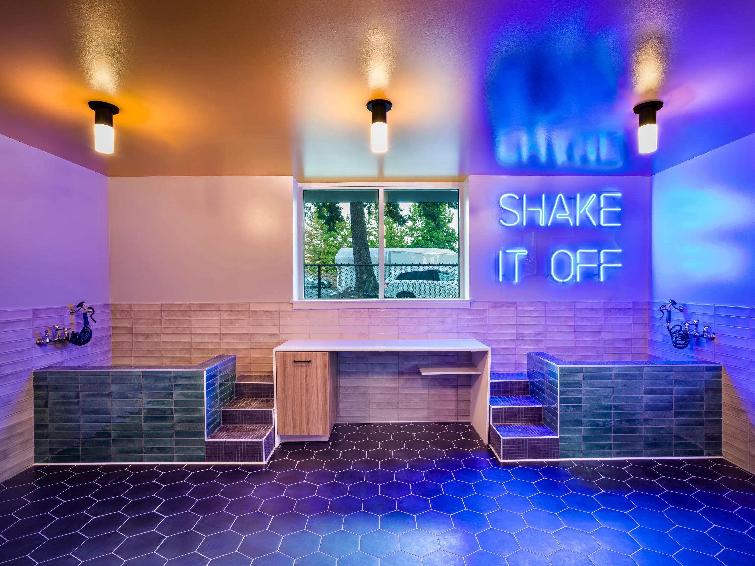 Pet-friendly community with pet spa and off-leash pet area
