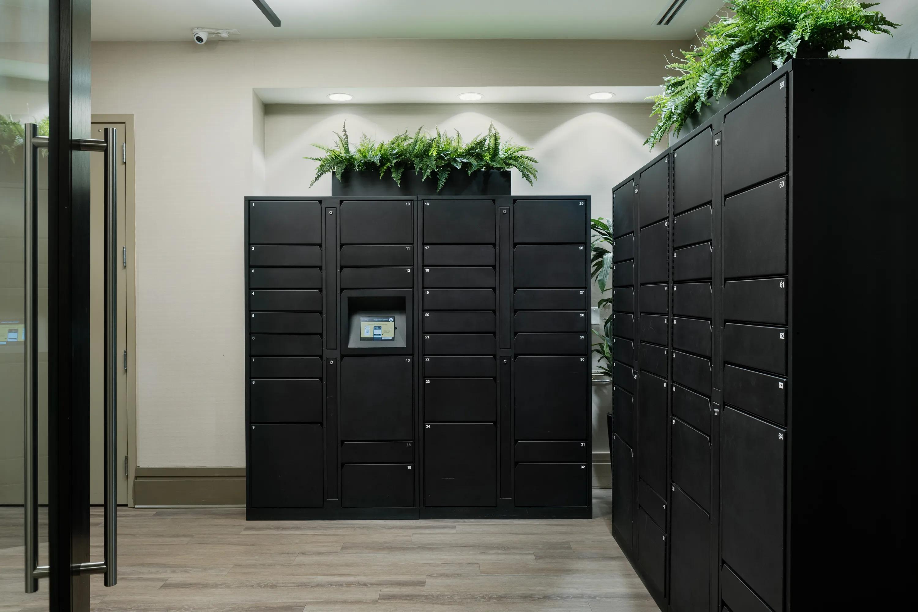 package lockers in mailroom metropolitan at 40 park apartment homes for rent in morristown nj