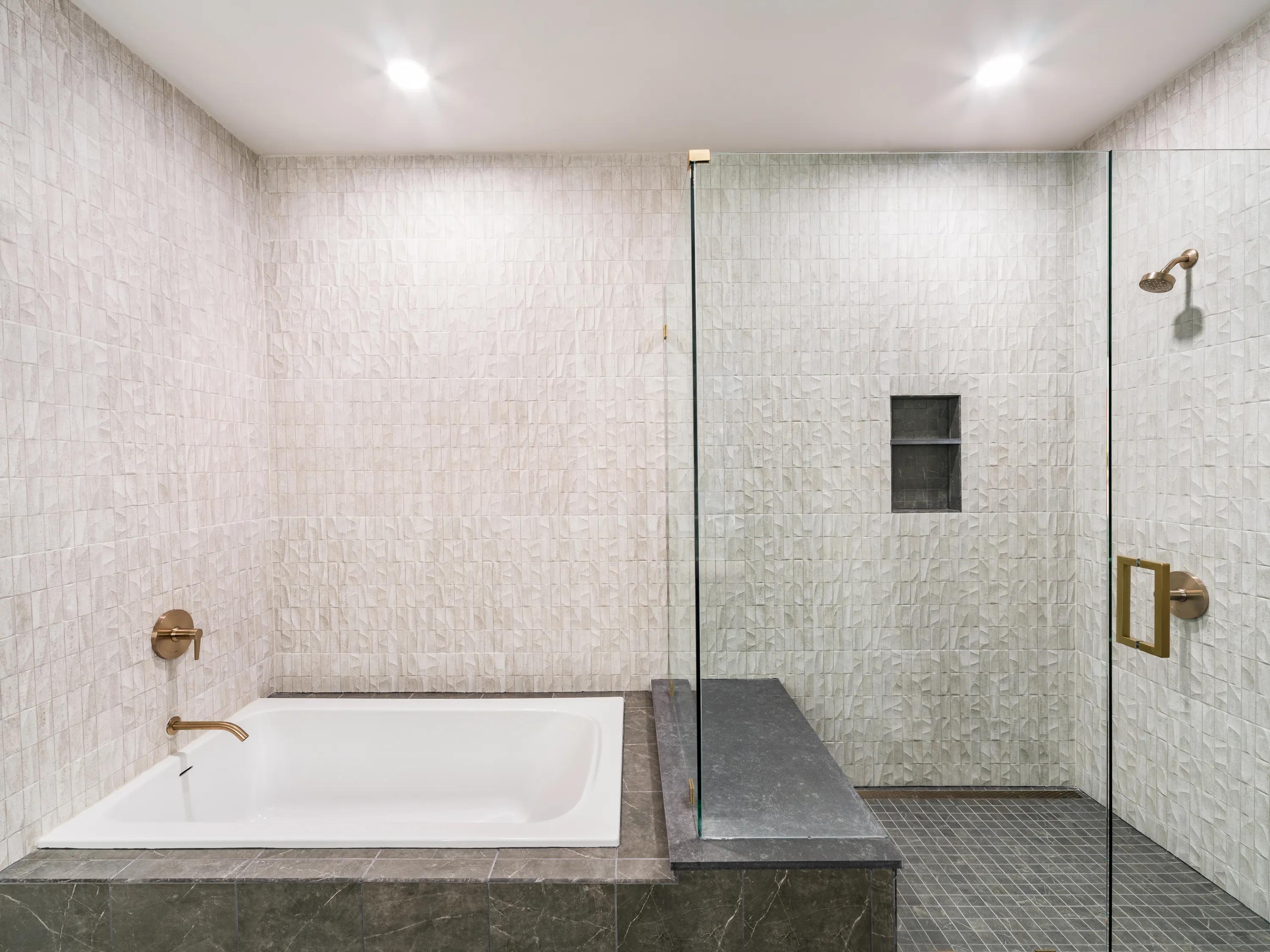 Deep soaking tubs in select bathrooms*