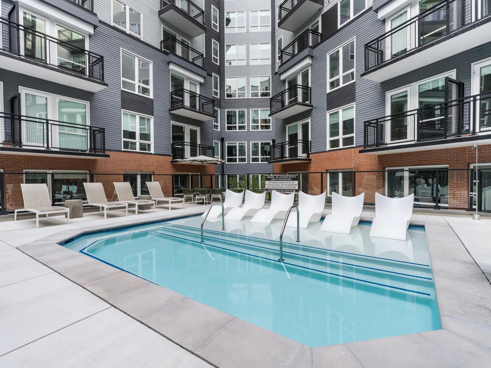 resort style pool modera h street apartment homes for rent in washington dc