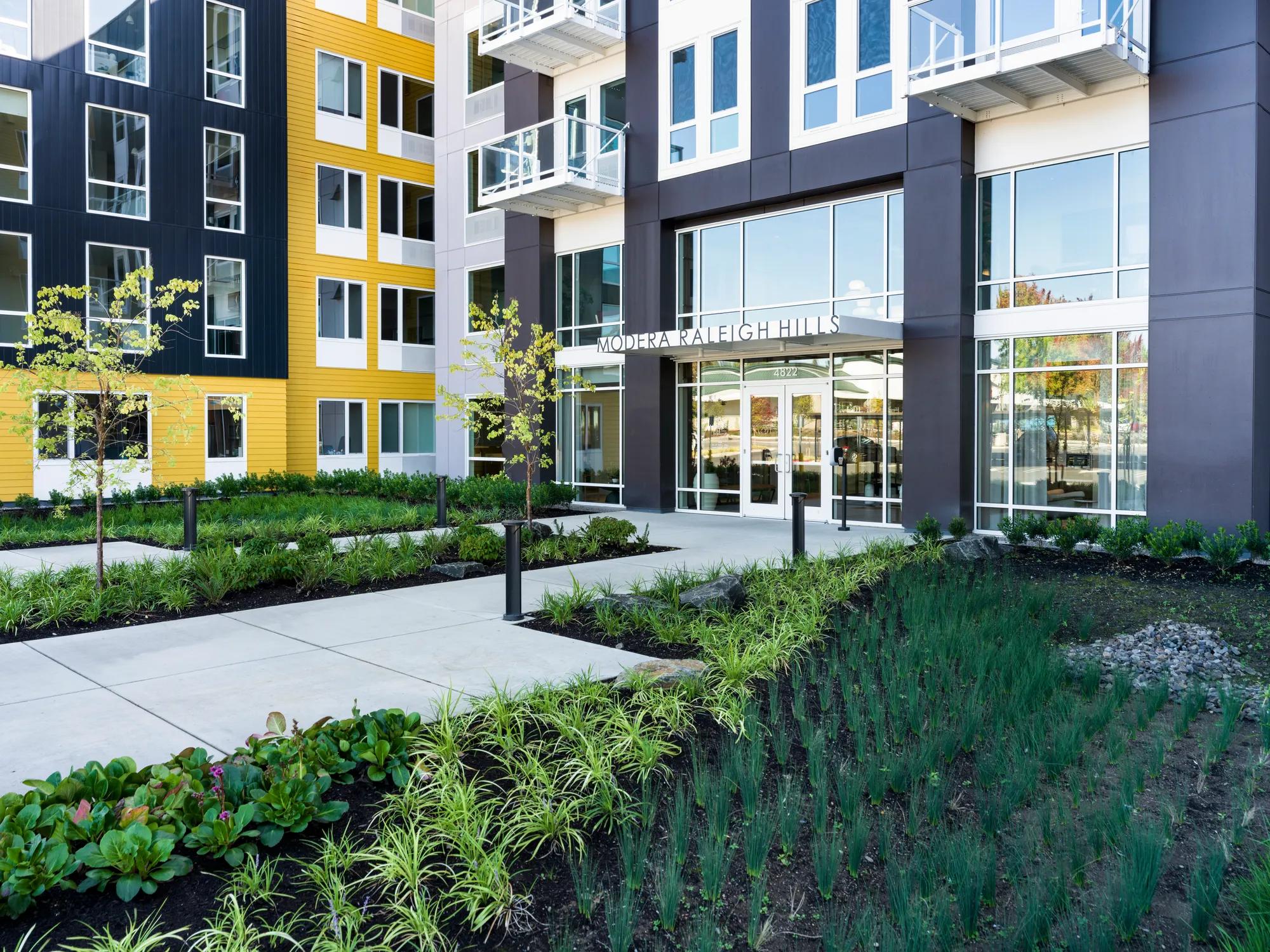 modera raleigh hills apartments for rent entrance