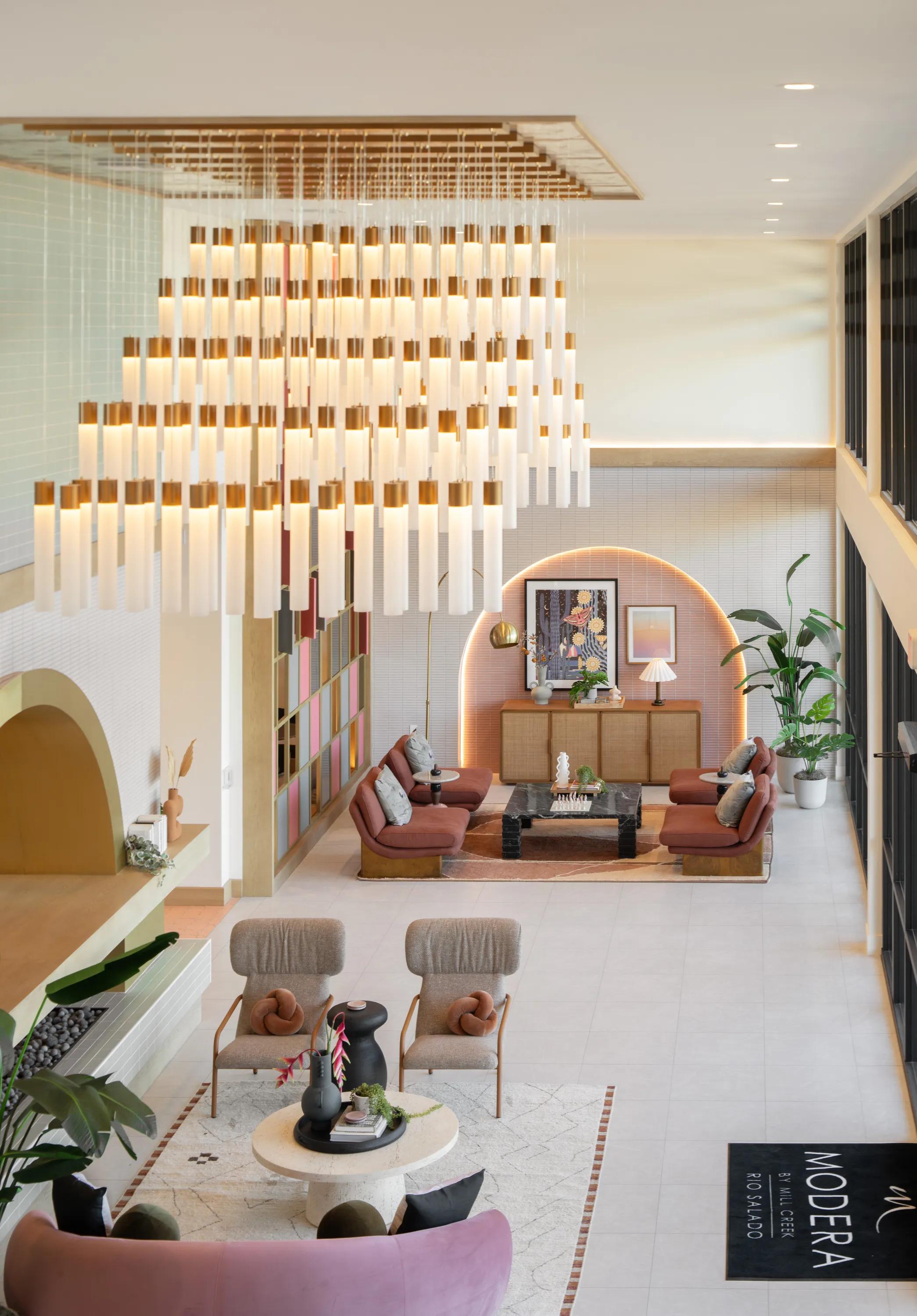 modern lighting in modera rio salado apartments for rent in tempe az