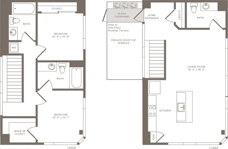 2 Beds |  3 Baths |  "apartment"