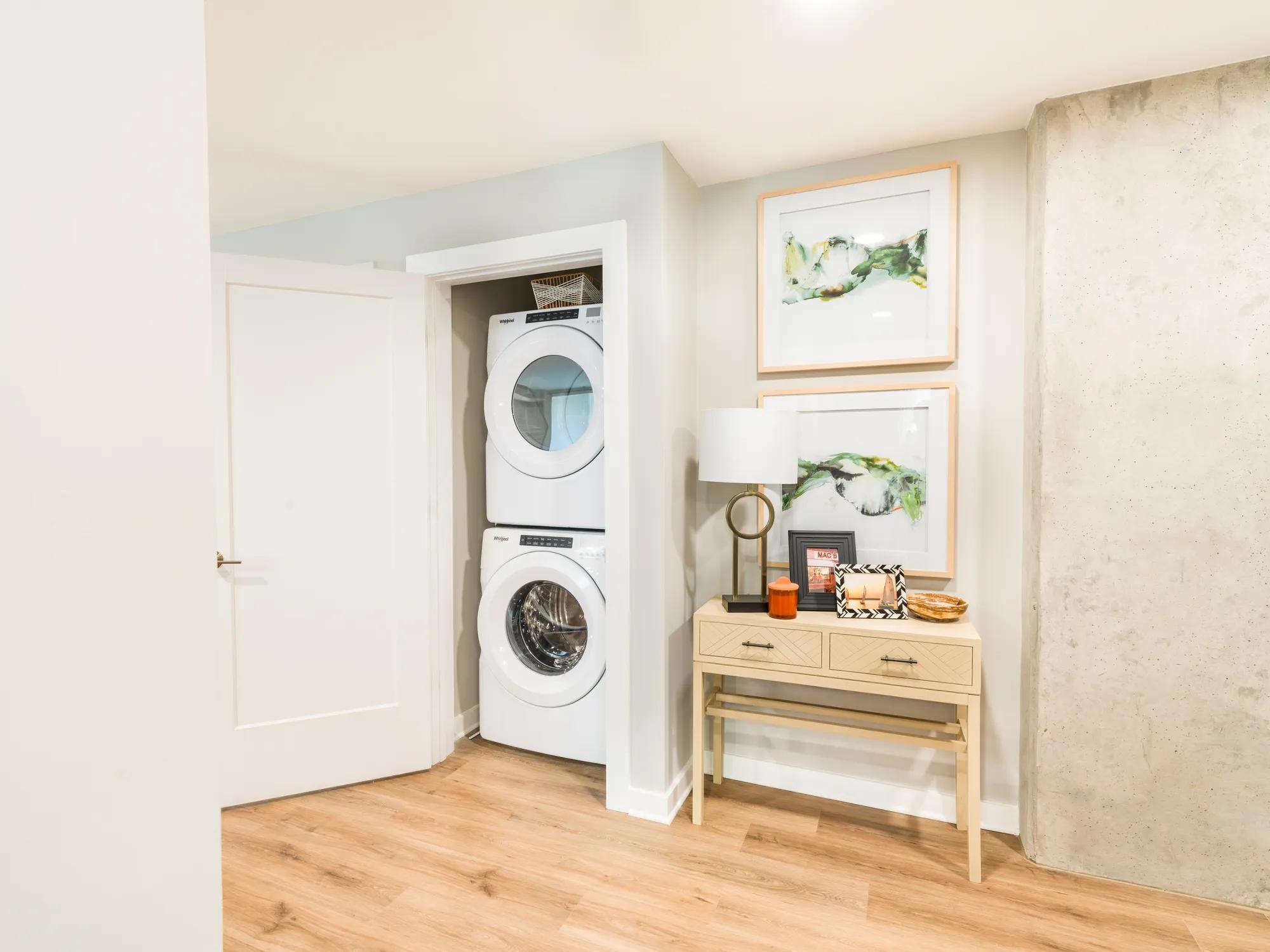 washer and dryer in closet stacked modera loso apartment homes for rent in charlotte nc