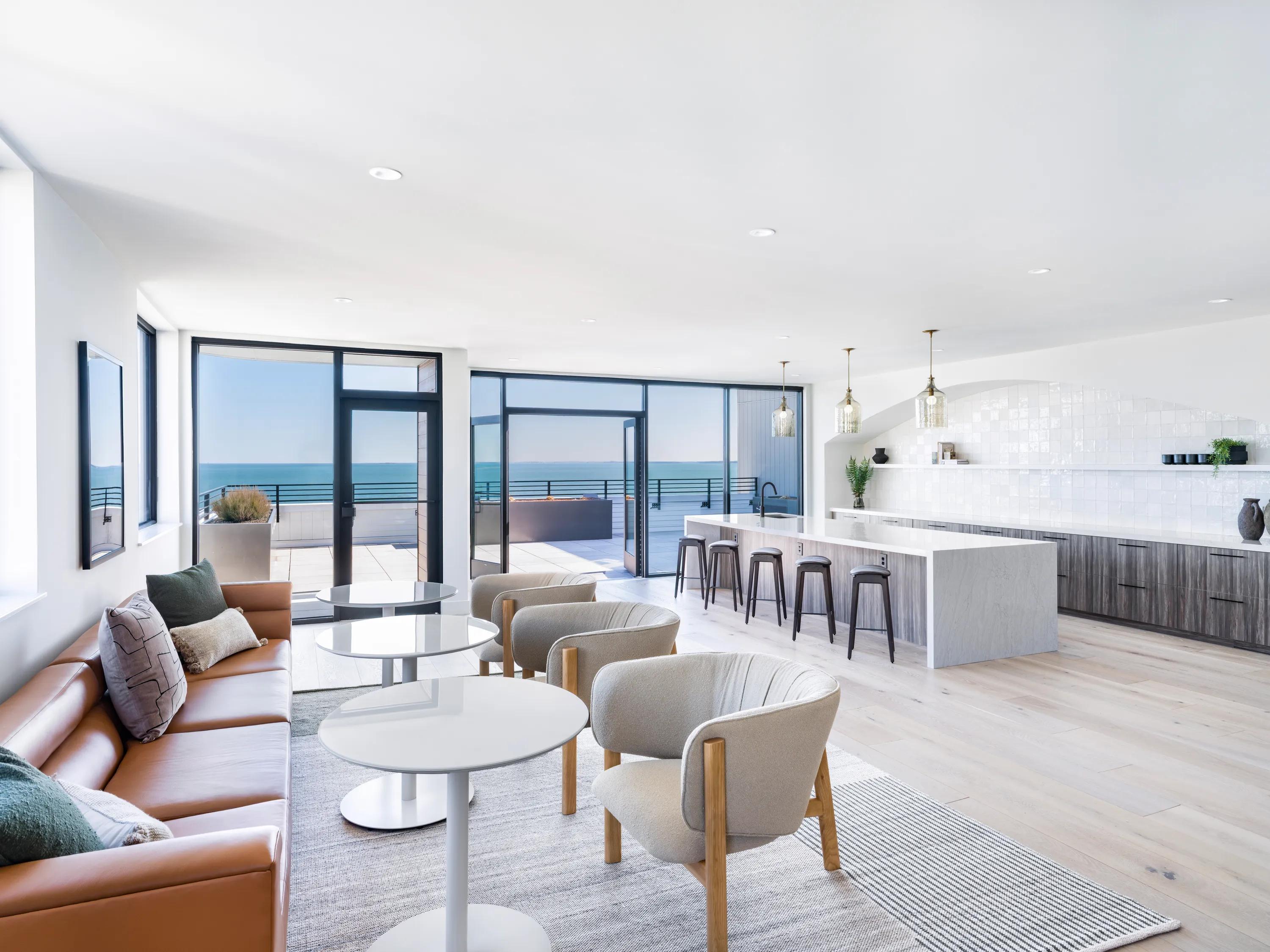 sky lounge with views of ocean from revere beach modera revere beach apartments for rent in revere ma near boston