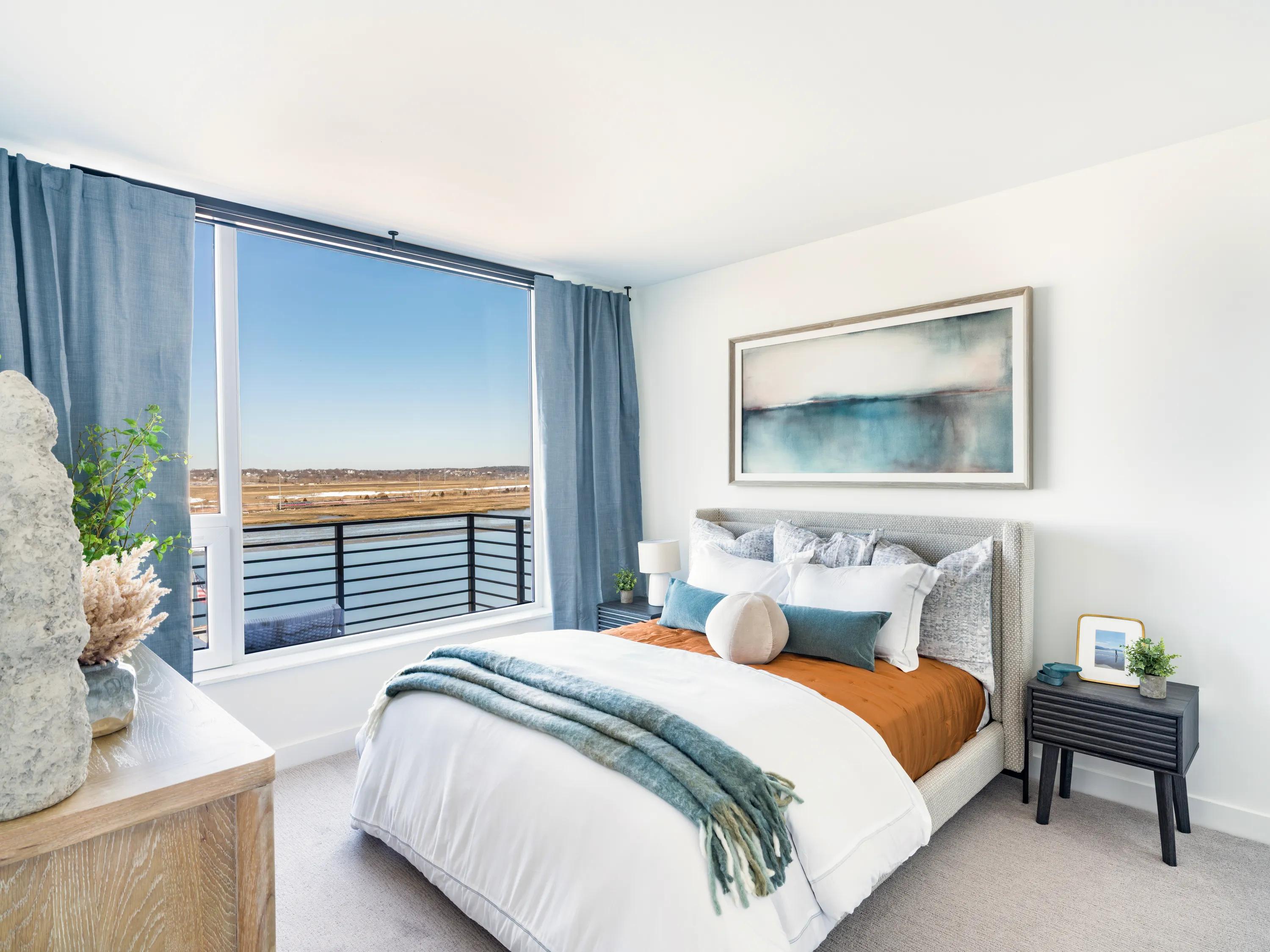 cozy bedroom with marsh views modera revere beach apartment homes for rent in revere ma