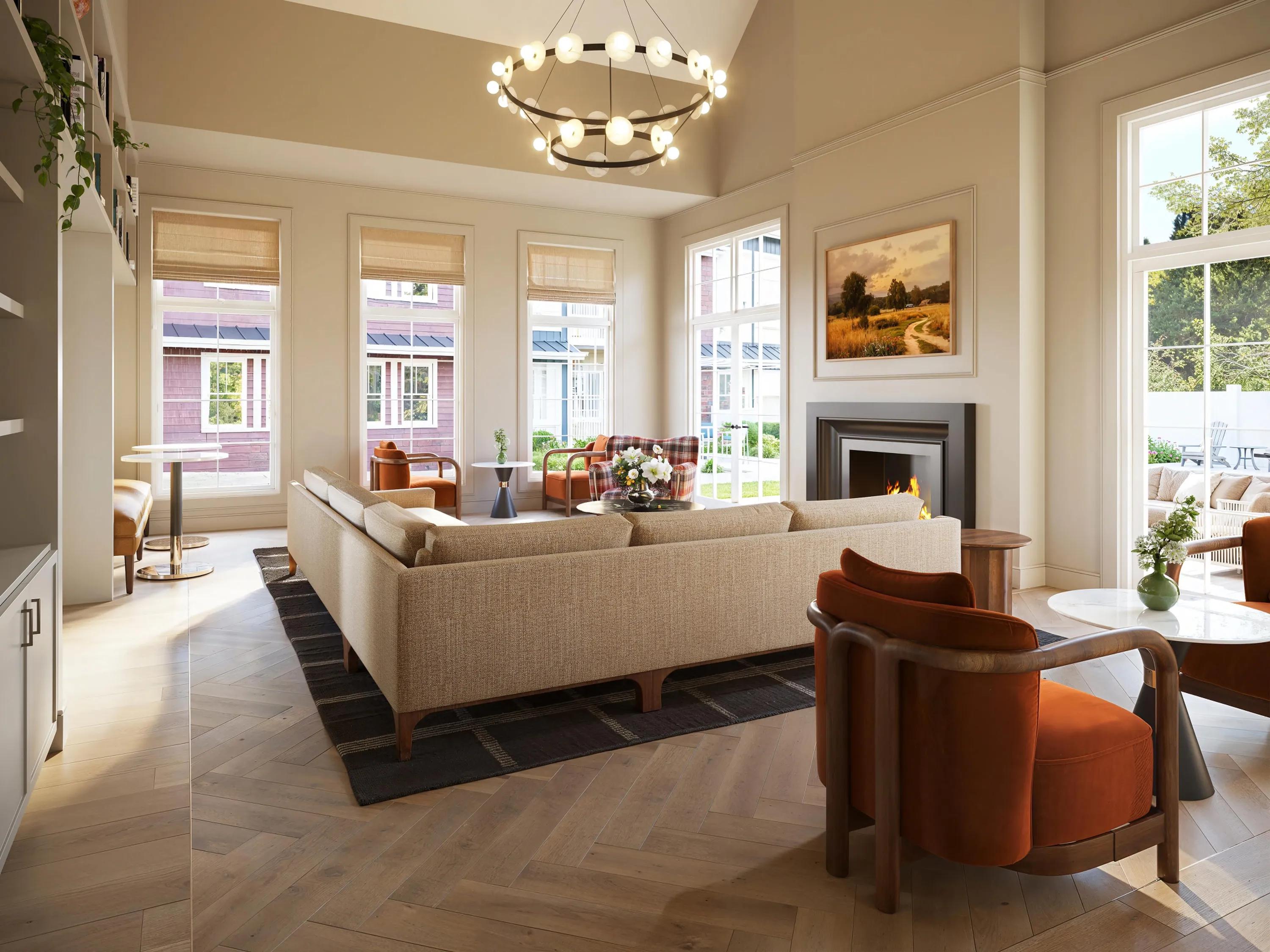 modera weston apartments in weston ma community clubhouse