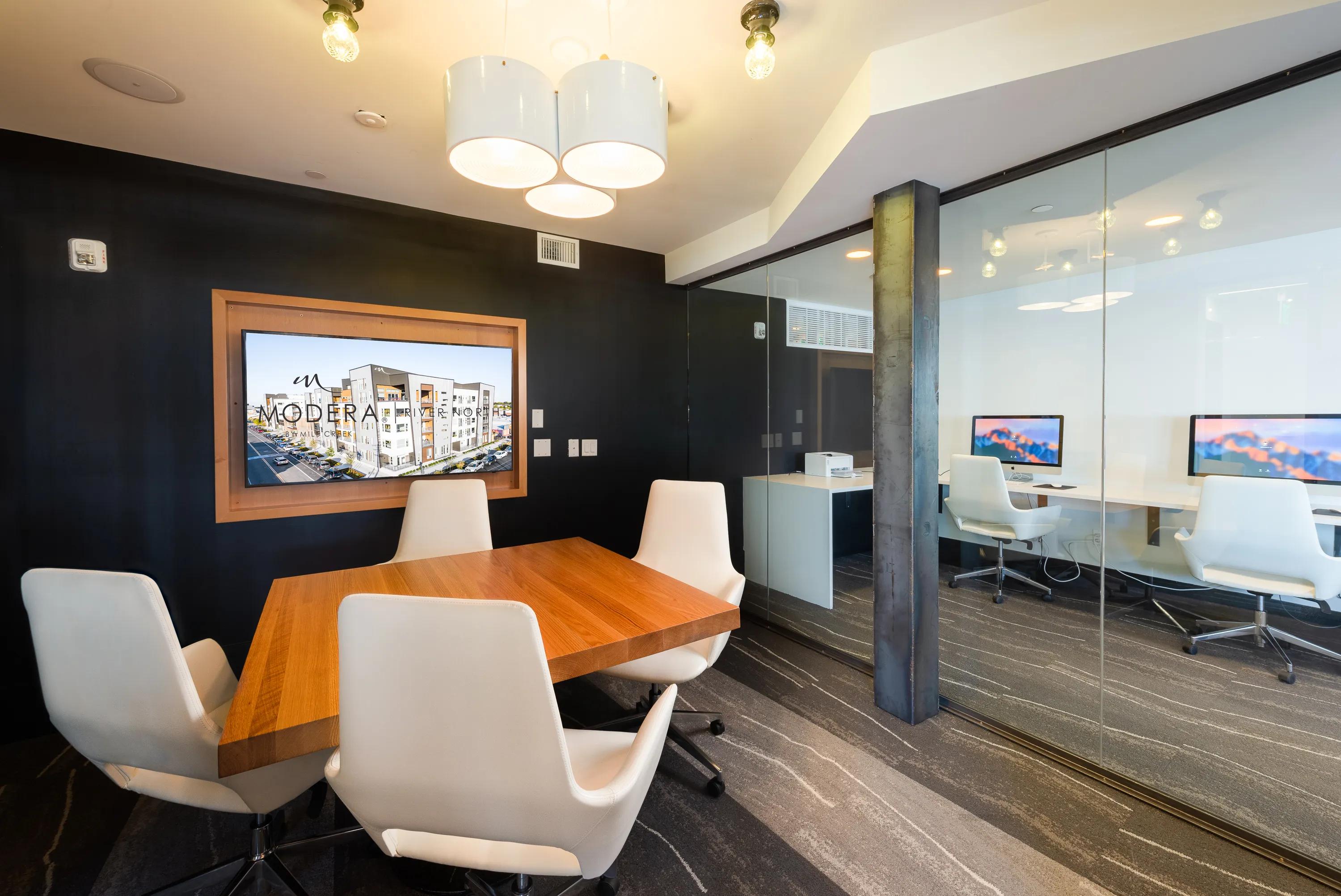 Expansive clubhouse with private conference room