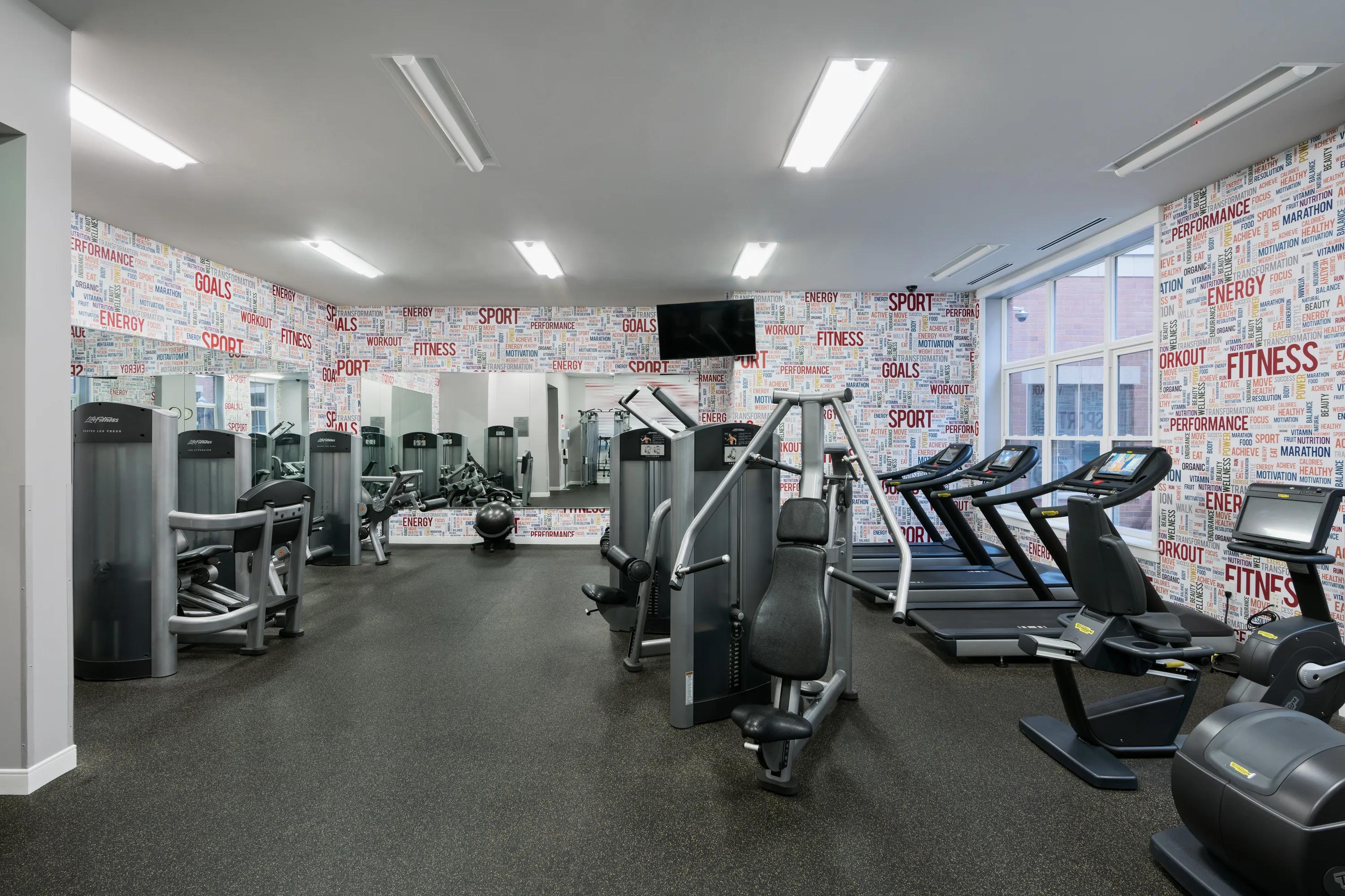 fitness center with weight and cardio equipment apartment homes for rent in morristown nj