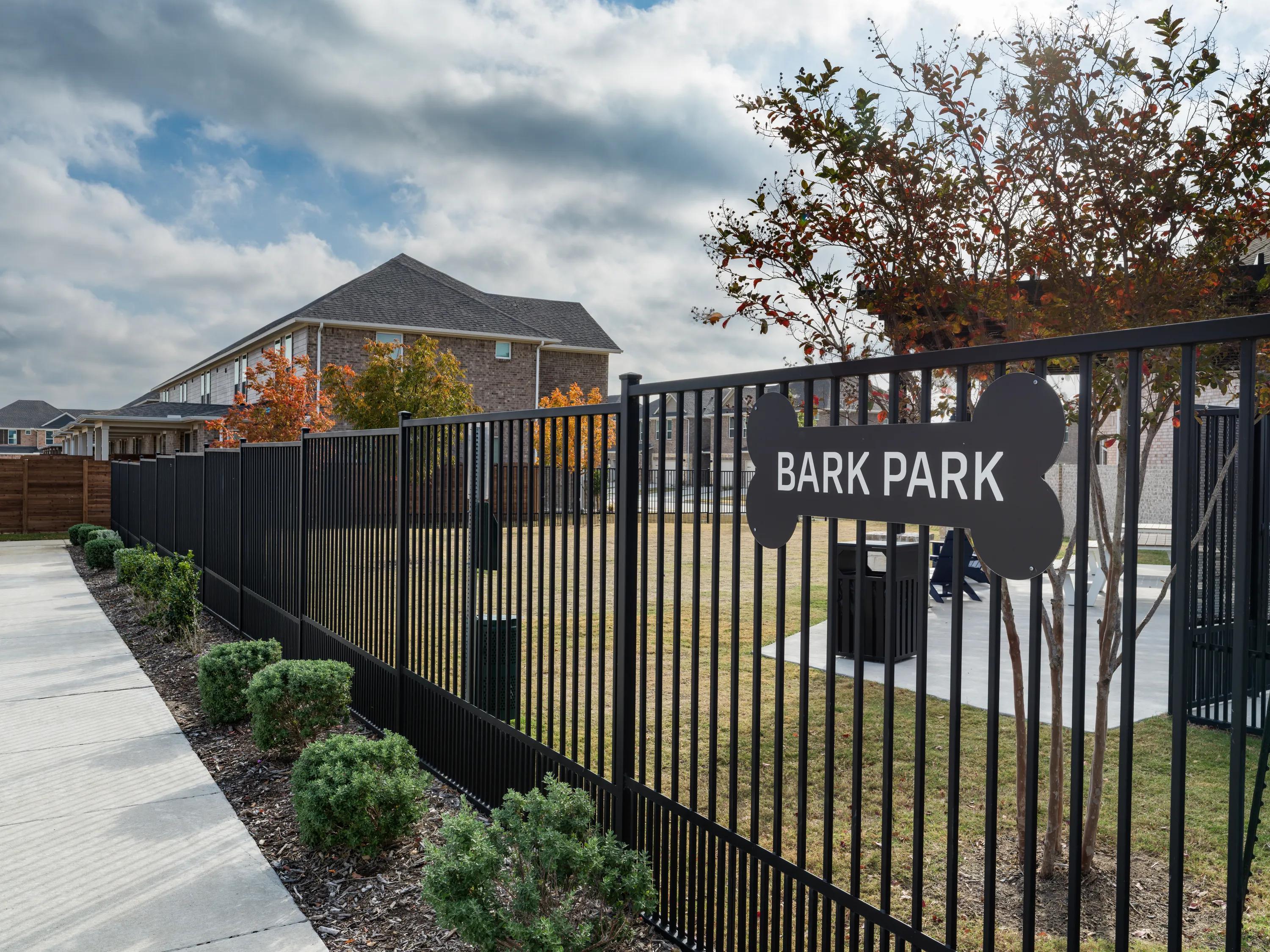 bark park at pet friendly amavi celina single family homes for rent in texas