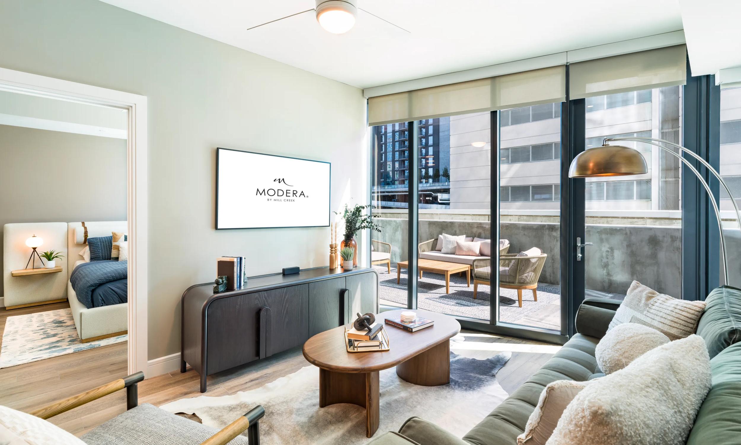 modera mcgavock interior home apartment living area apartments in Nashville tn