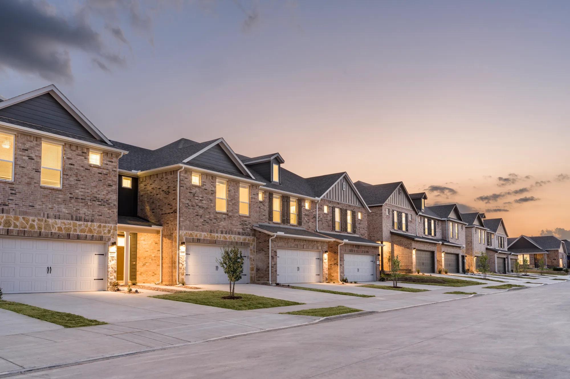 rental community with townhomes and single family homes amavi celina homes for rent celina tx