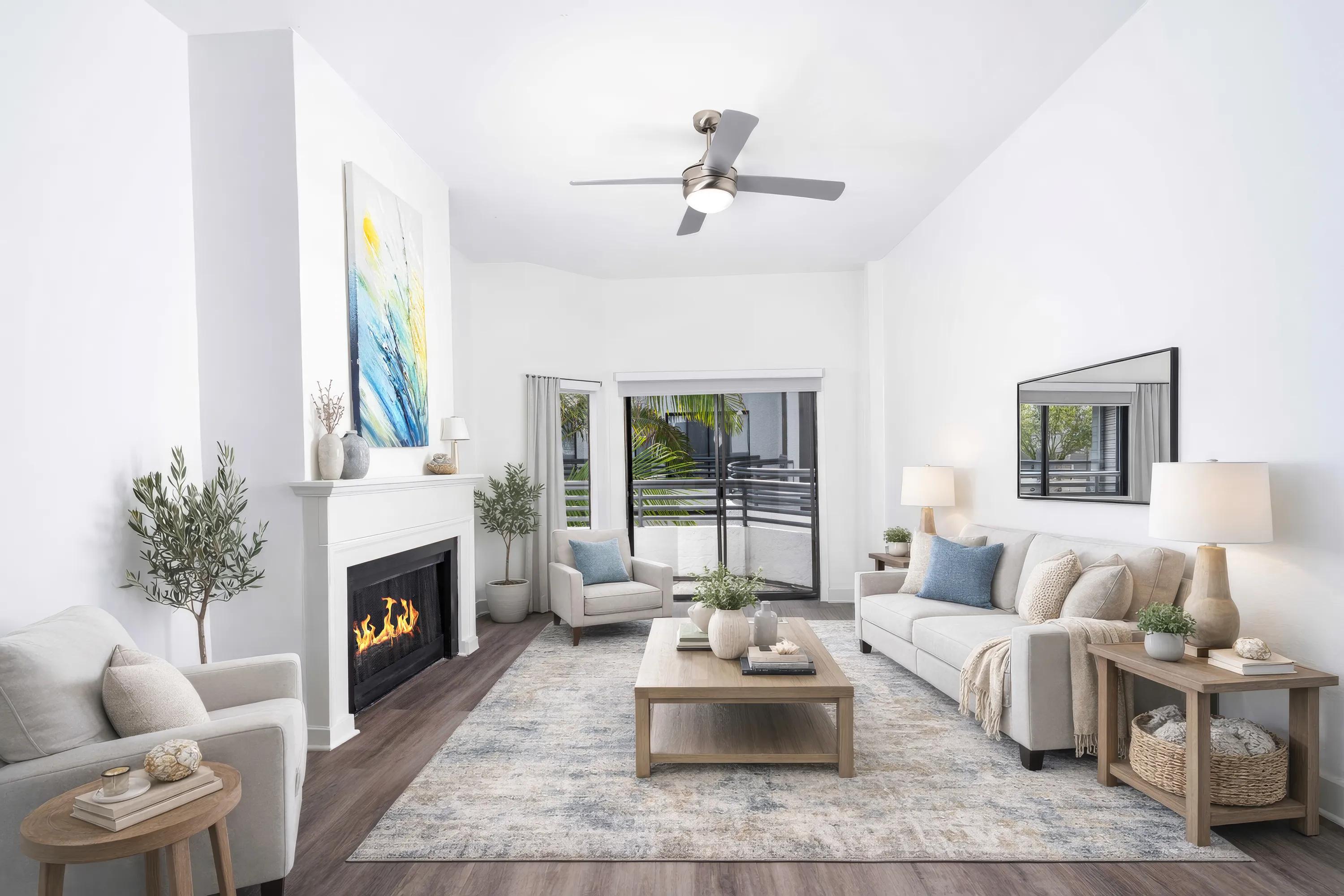 spacious living area with fireplace alister sherman oaks apartments for rent in sherman oaks ca