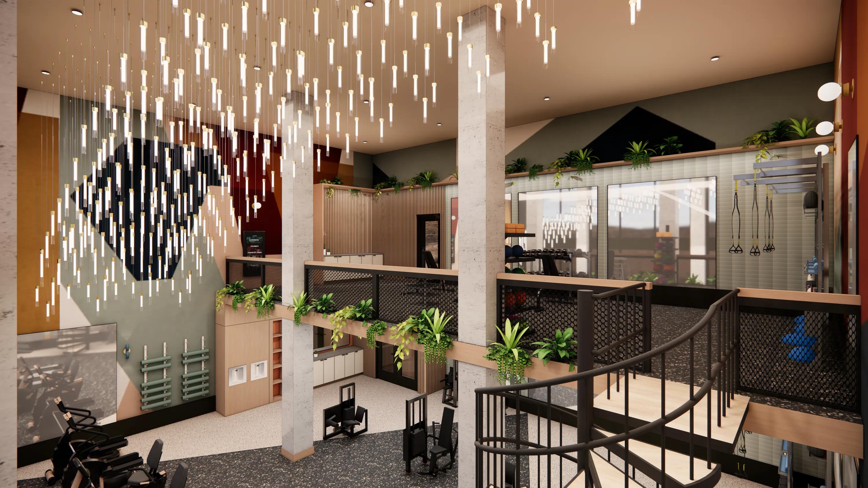 yoga and pilates studio at modera rio salado