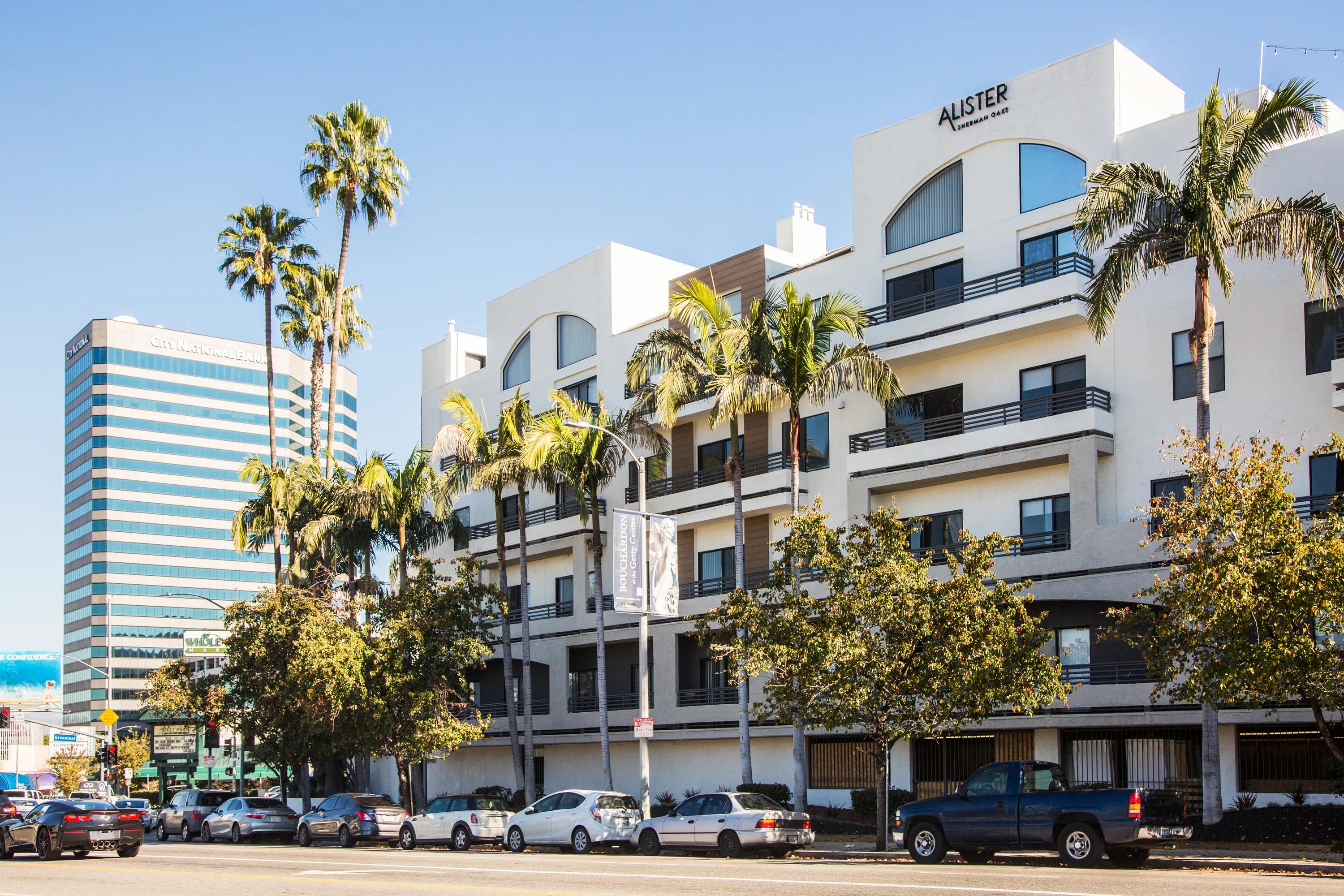 exterior alister sherman oaks apartments in california