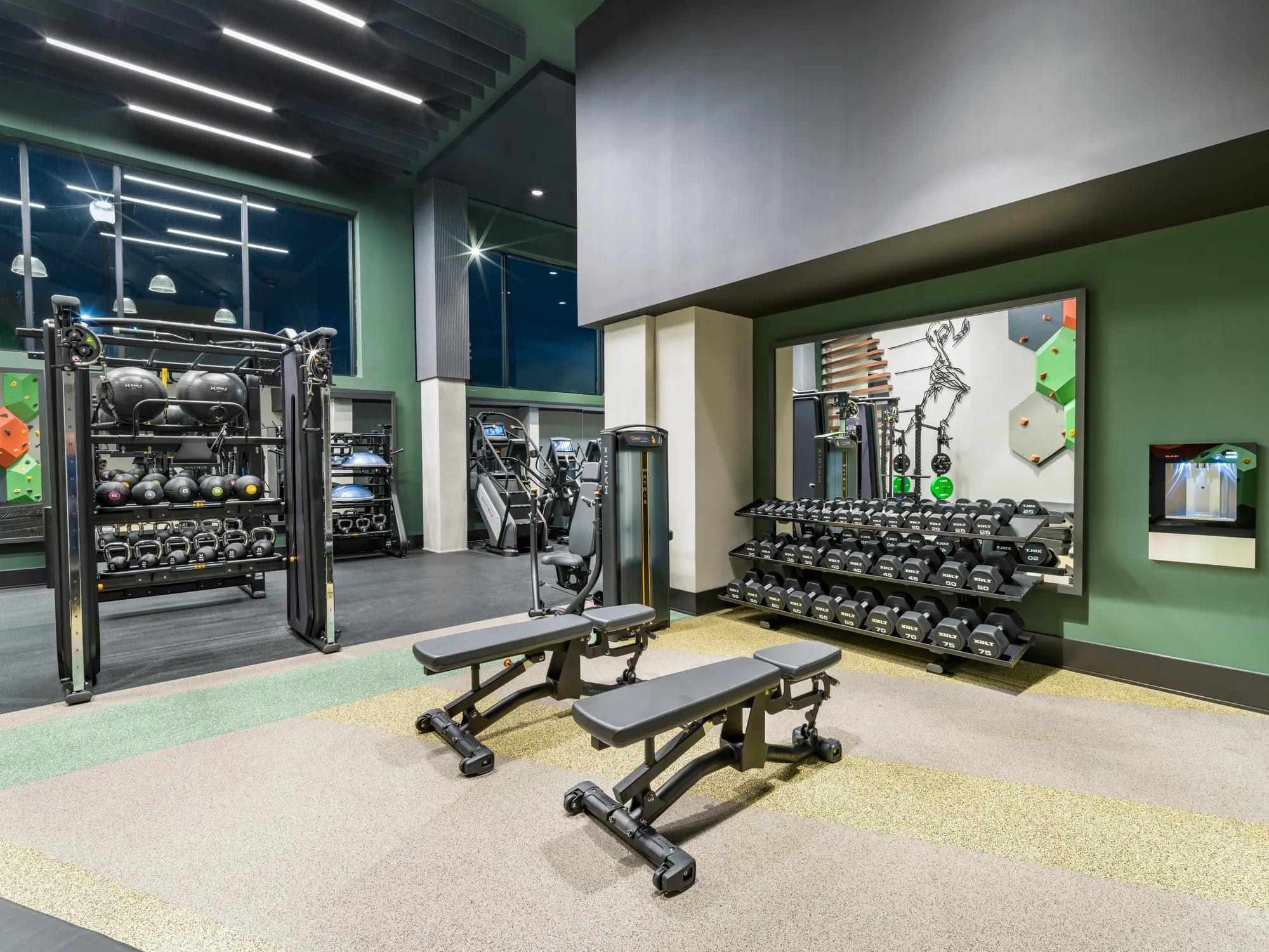 fitness center with state-of-the-art equipment modera h street apartment homes for rent in washington dc